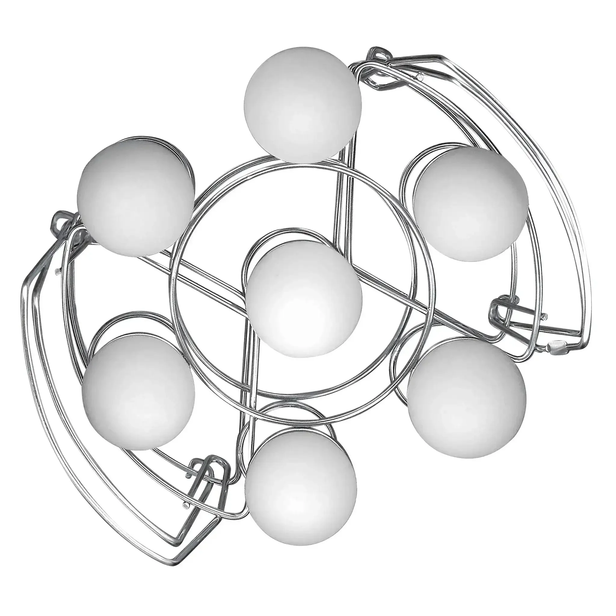 Stainless Steel Wire Egg Racks Set Of 2 For 6 Quart And 8 Quart Cookers Holds 7 Eggs Per Rack Stackable To 14 Eggs Must Have For Hard Or Soft Boiled Eggs Also Doubles As A Cooling Decorating And Serving Tray - Image 5