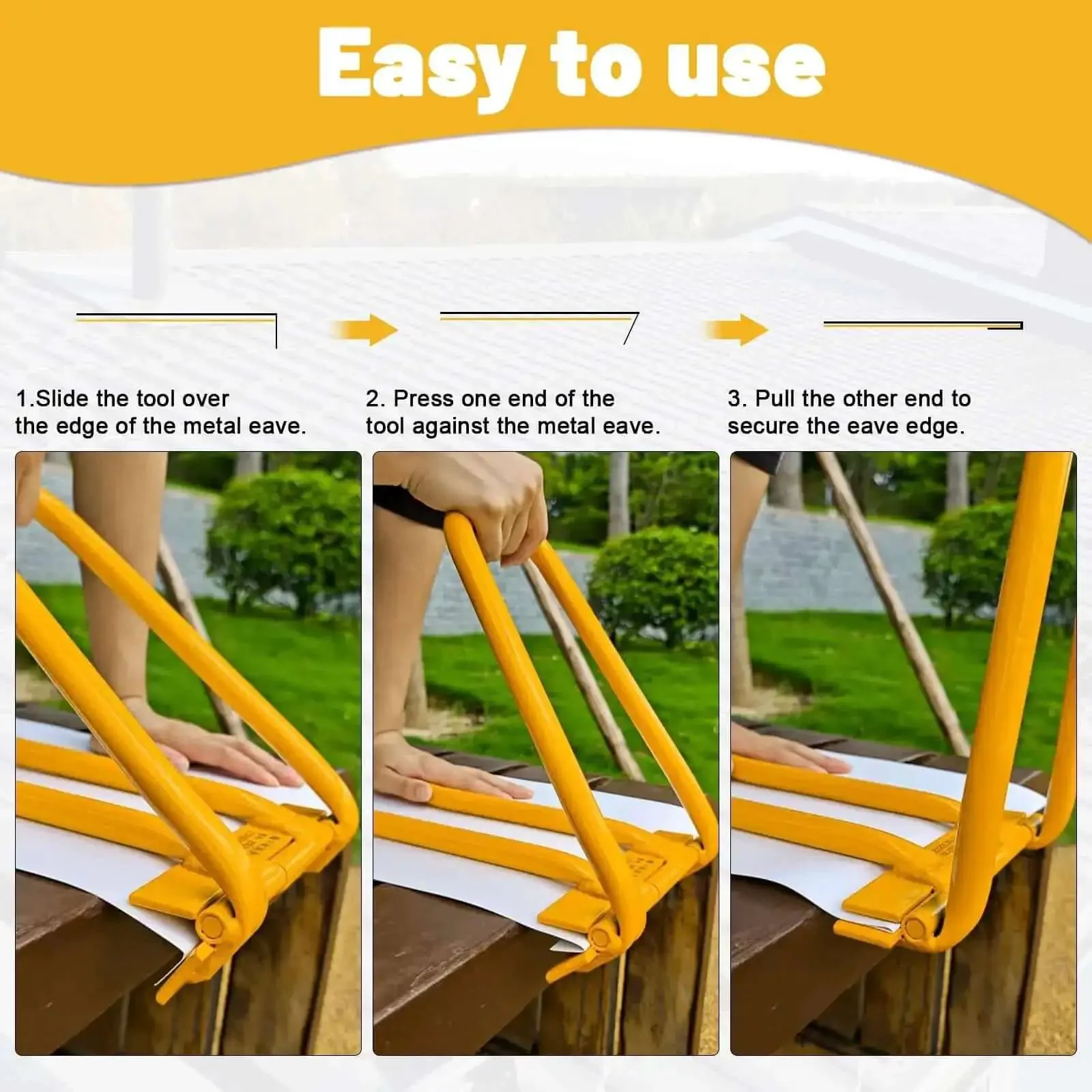 Standing Seam Roof Locker Tool For Metal Panels Heavy Duty Locking And Hemming Tool One Tool Quick Install For Sheet Metal Seamer Pro Grade Steel Construction For Pros And DIY Enthusiasts - Image 5