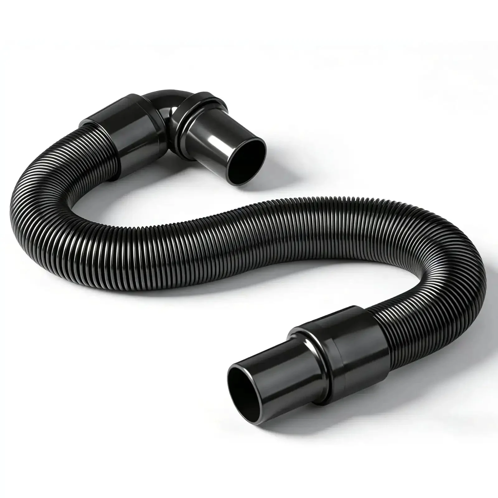Static Dissipating Backpack Vacuum Hose With One And A Half Inch Cuffs Fits ProTeam Super Coach Mode 6 And Other Models Replacement Stretchable Durable For Dust Collection On Miter Saw And General Shop Vac Use
