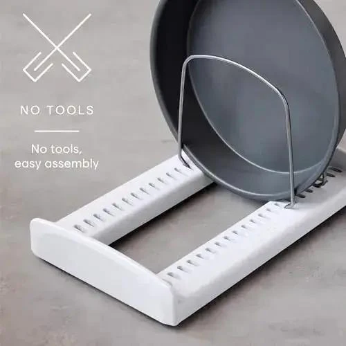 StoreMore Adjustable Bakeware Rack With Steel Wires Seven Adjustable Dividers That Organizes Cookie Sheets Pans And Trays In Kitchen Cabinets And Pantry Storage Premium Edition - Image 10