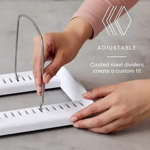 StoreMore Adjustable Bakeware Rack With Steel Wires Seven Adjustable Dividers That Organizes Cookie Sheets Pans And Trays In Kitchen Cabinets And Pantry Storage Premium Edition - Image 11