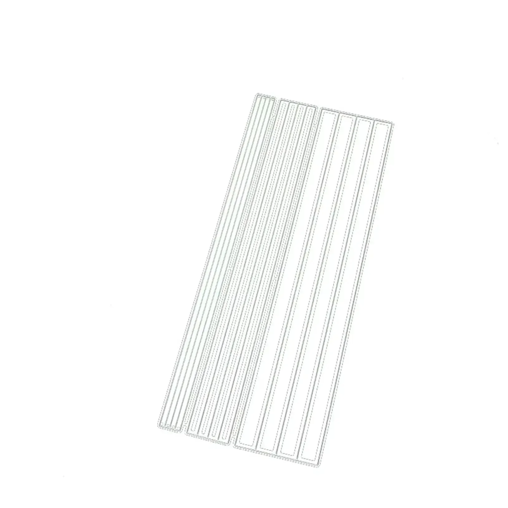 Strip Frame Metal Die Cut Set For Scrapbooking And Card Making, Must Have Durable Carbon Steel Dies For Paper Craft Punch Templates, Background Embossing Stencils, DIY Album Decor, 21.3x8.9 Cm Rectangle Strips