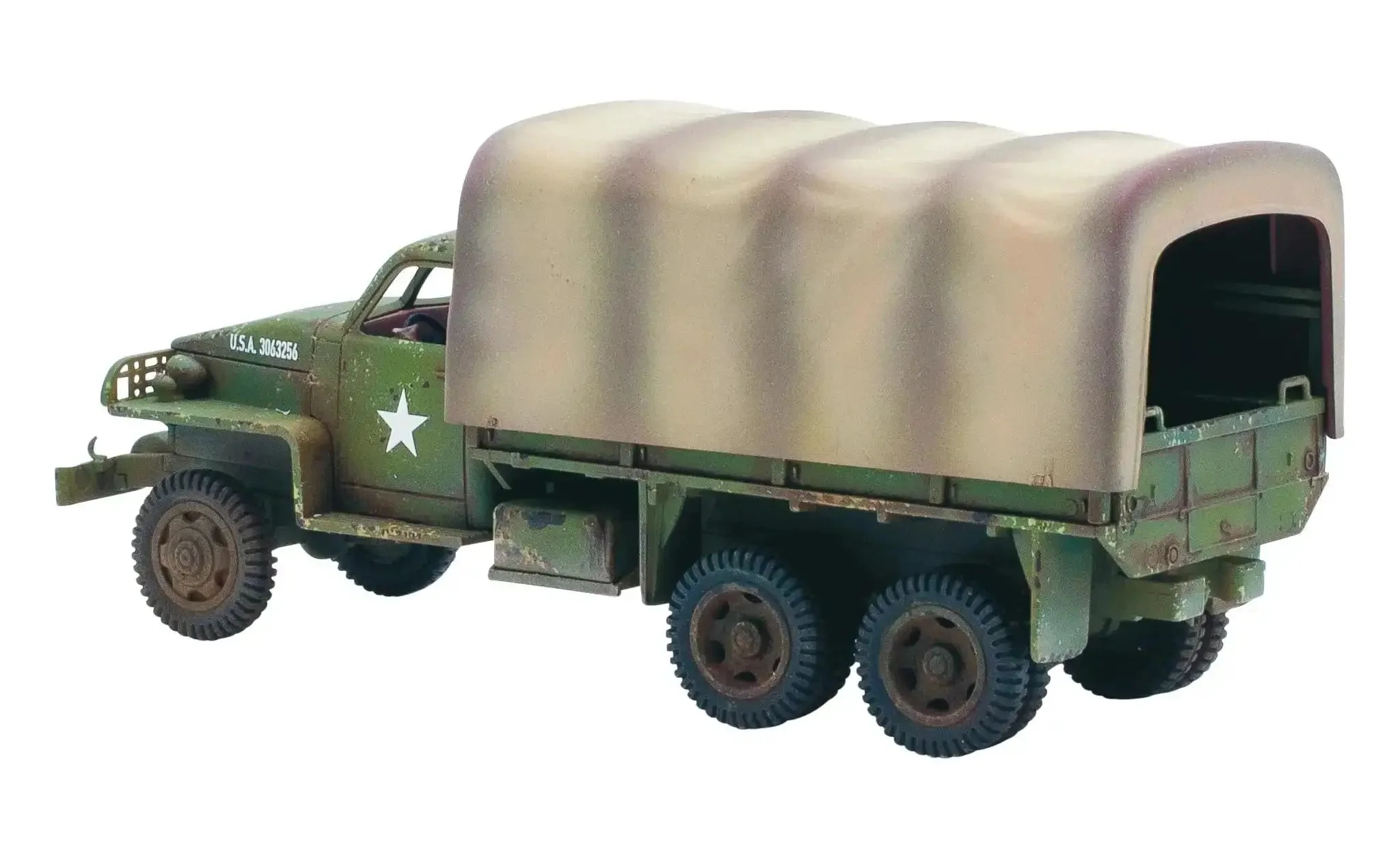 Studebaker US6 Truck 1:56 Scale Plastic Model For Bolt Action By Warlord Games Battle Ready World War II Miniature Transport With Open Top Bed Or Soft Skin Includes Decal Sheet Vehicle Stat Card And Damage Markers - Image 6