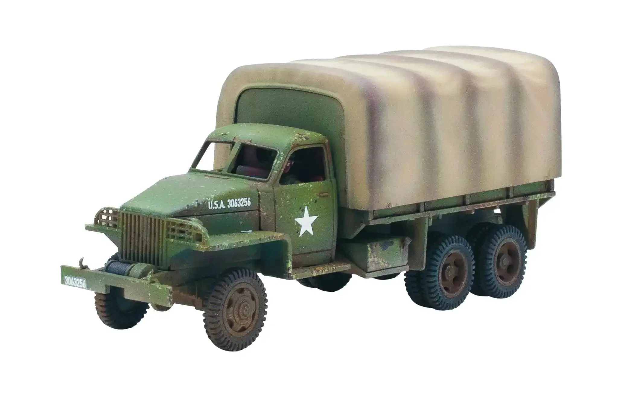 Studebaker US6 Truck 1:56 Scale Plastic Model For Bolt Action By Warlord Games Battle Ready World War II Miniature Transport With Open Top Bed Or Soft Skin Includes Decal Sheet Vehicle Stat Card And Damage Markers - Image 7
