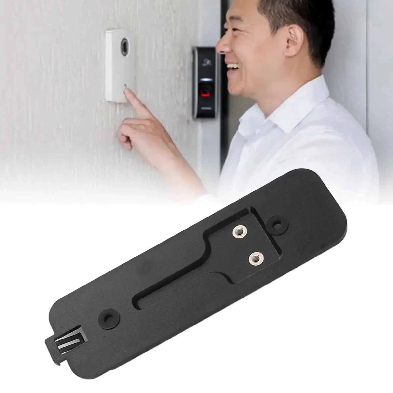 Sturdy Black Back Plate Mount Accessory For Video Doorbell Quick Install And Easy Repair, Durable Plastic Backplate Compatible With Most Doorbell Units And Mount Kits - Image 6