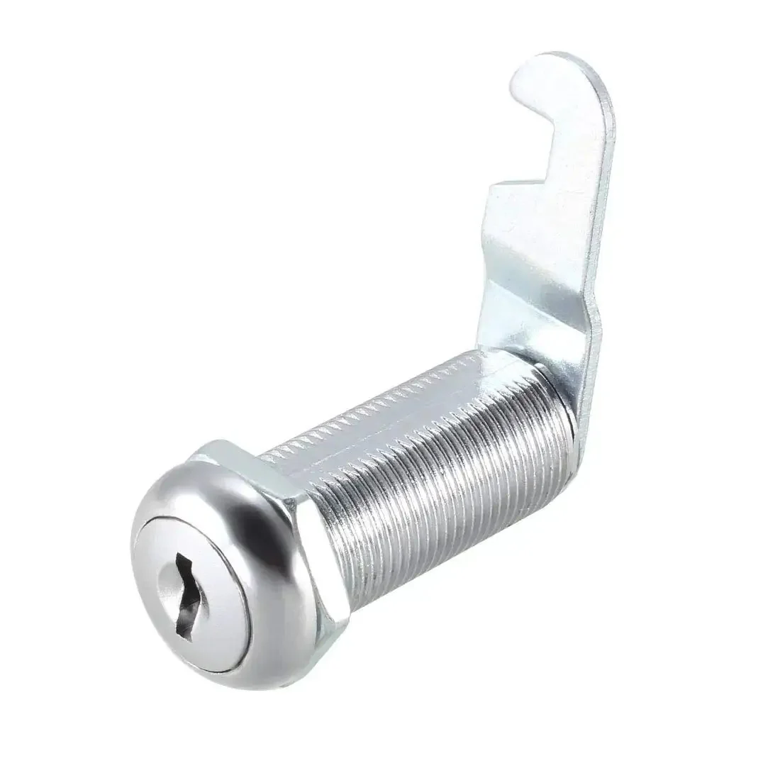 Sturdy One And A Half Inch Cam Lock Set For Cabinets With Long Cylinder Keyed Different Fits Panels Up To One And Three Eighths Inch Thick Chrome Plated Zinc Alloy Construction 2 Pack - Image 5