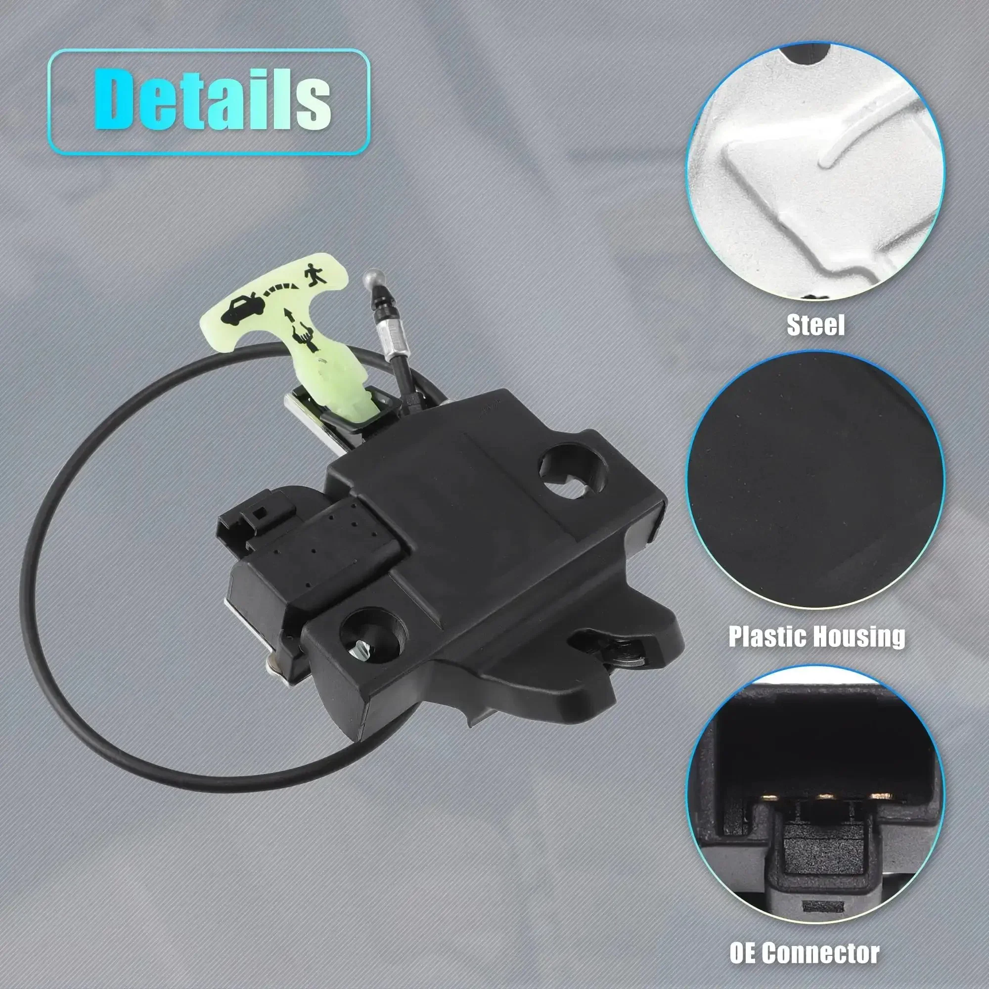 Subaru Legacy And Outback 2010 To 2014 Rear Liftgate Lock Actuator With Cable Replacement Tailgate Latch Assembly Black For Smooth Lock And Unlock No More Stubborn Or Noisy Tailgate Operation - Image 4