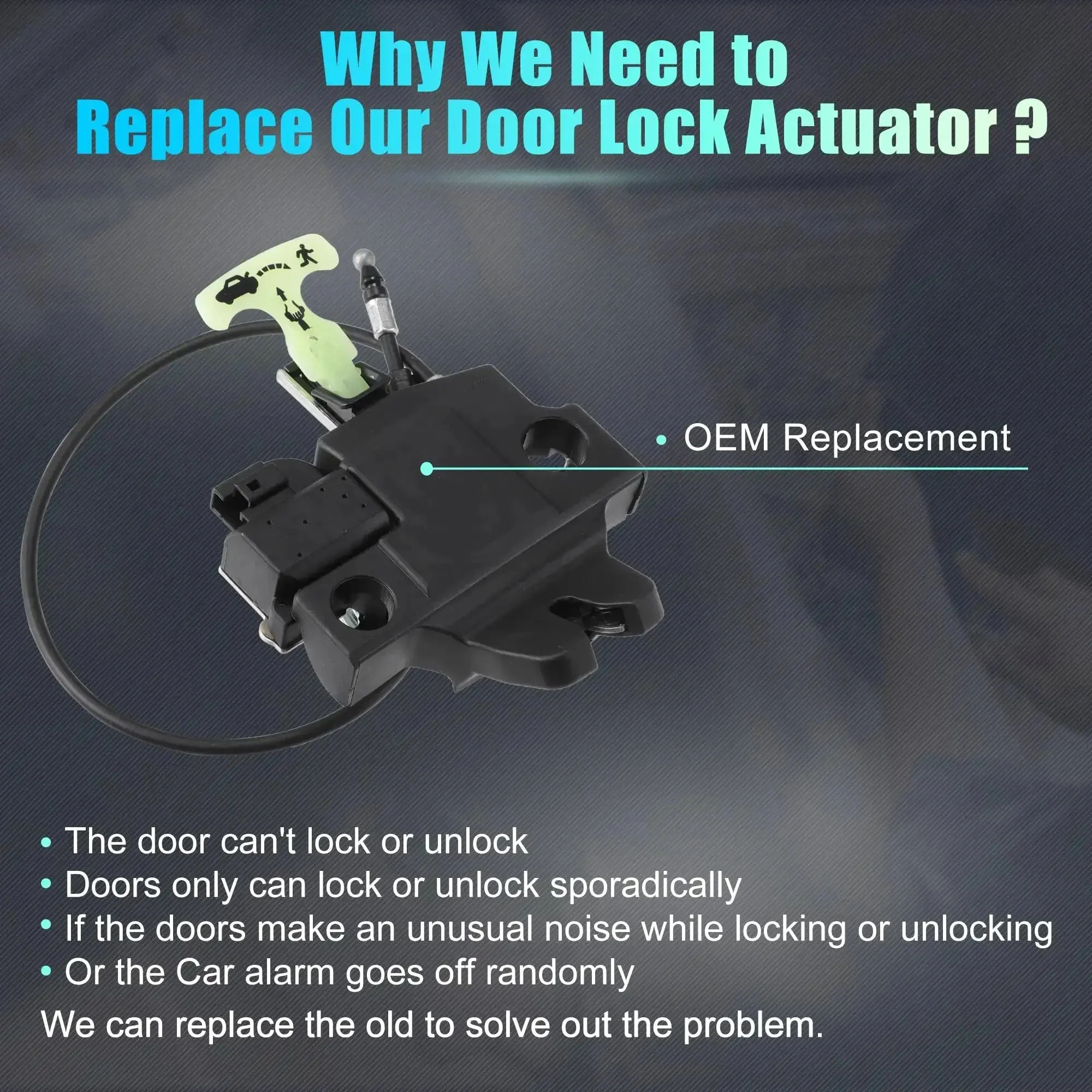 Subaru Legacy And Outback 2010 To 2014 Rear Liftgate Lock Actuator With Cable Replacement Tailgate Latch Assembly Black For Smooth Lock And Unlock No More Stubborn Or Noisy Tailgate Operation - Image 7
