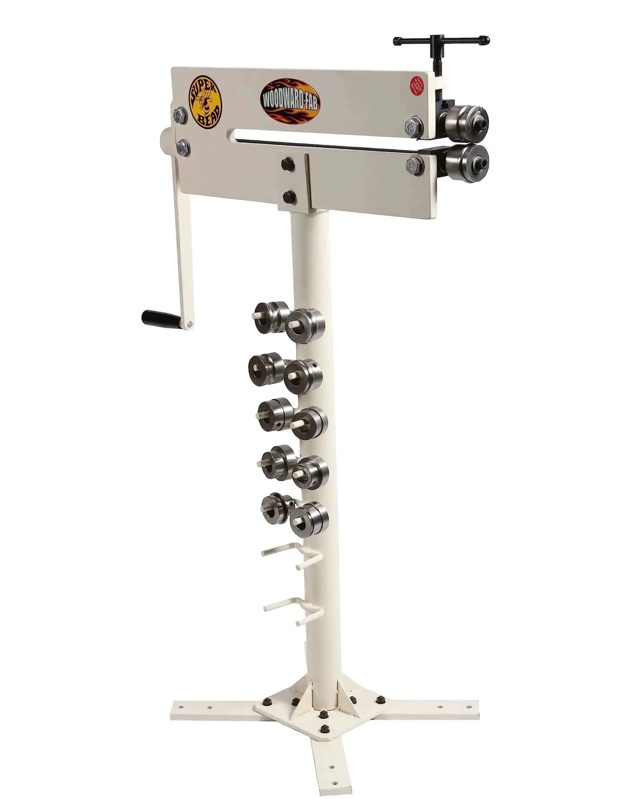 Super Bead Bead Roller Stand Floor Stand For Bead Rollers Heavy Duty Tubing Frame With Die Rack Fits Most Bead Rollers Bead Roller Not Included Ideal For DIY Metalworking Sturdy Stand For Pro Projects