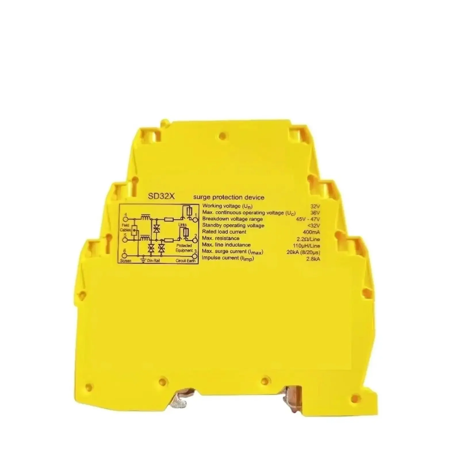 Surge Protection Device SD32X for Industrial DIN Rail 20kA 32V SPD Protects Sensitive Equipment Rock Solid Module for Voltage Spike Defense and Stable Power Supply - Image 2