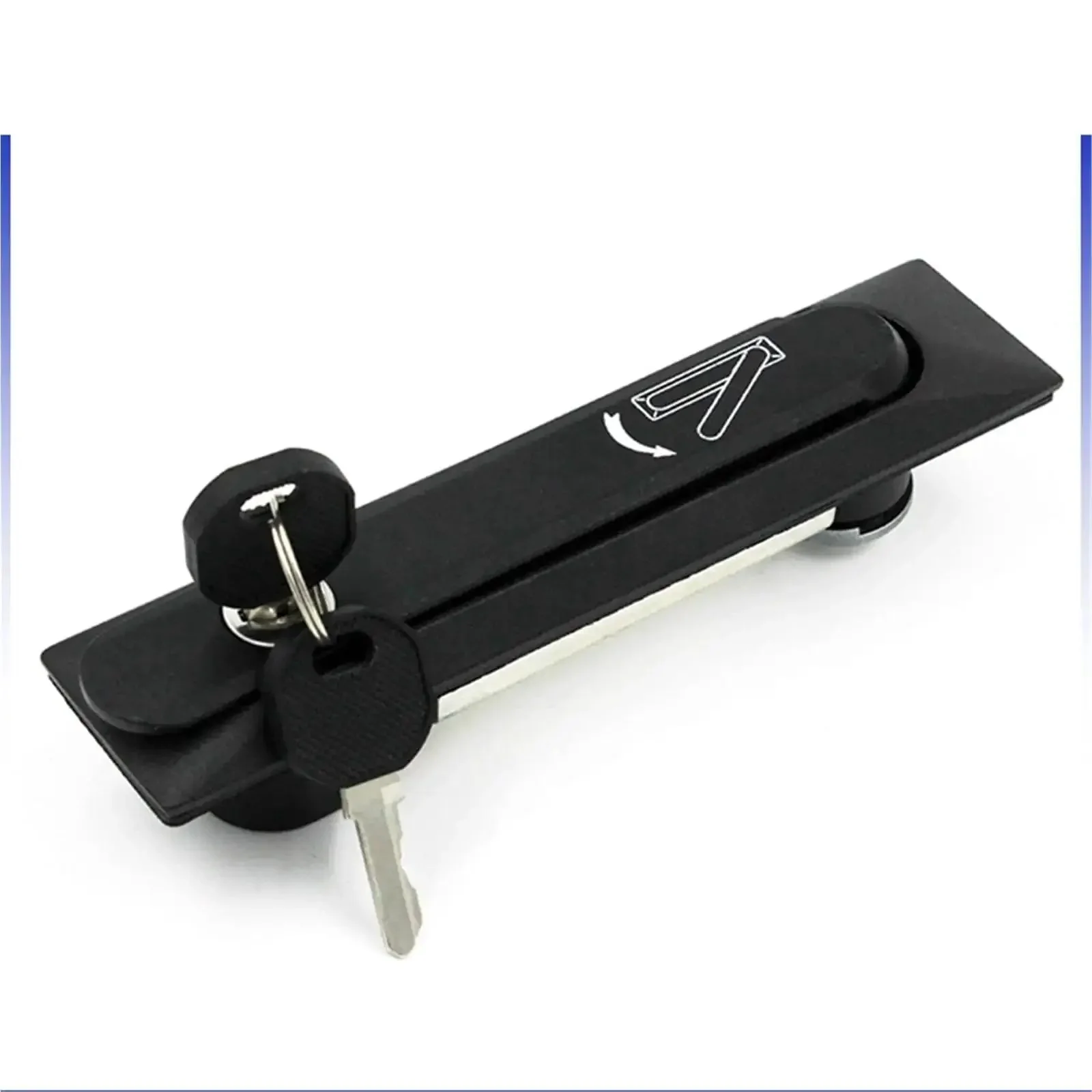 Swing Handle Electric Cabinet Lock For Electrical Control Panels Built Tough 25x110mm Panel Door Lock Enclosure Security Lock 1 Piece Premium Metal Construction A7051 Color - Image 2
