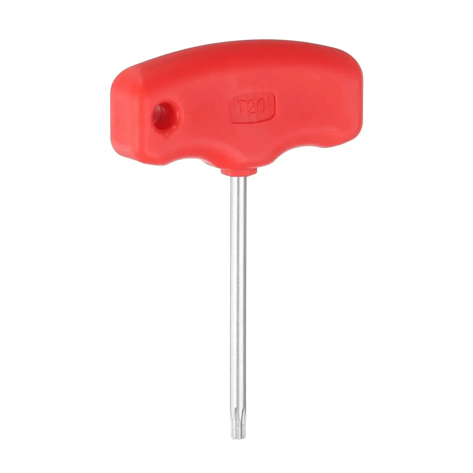 T20 Torx Screwdriver With CRV Steel Ergonomic T Handle Grippy For CNC Lathe Tool Holders Heavy Duty Star Key Wrench Durable Construction High Torque 97mm Overall Length Ideal For Tightening And Assembly