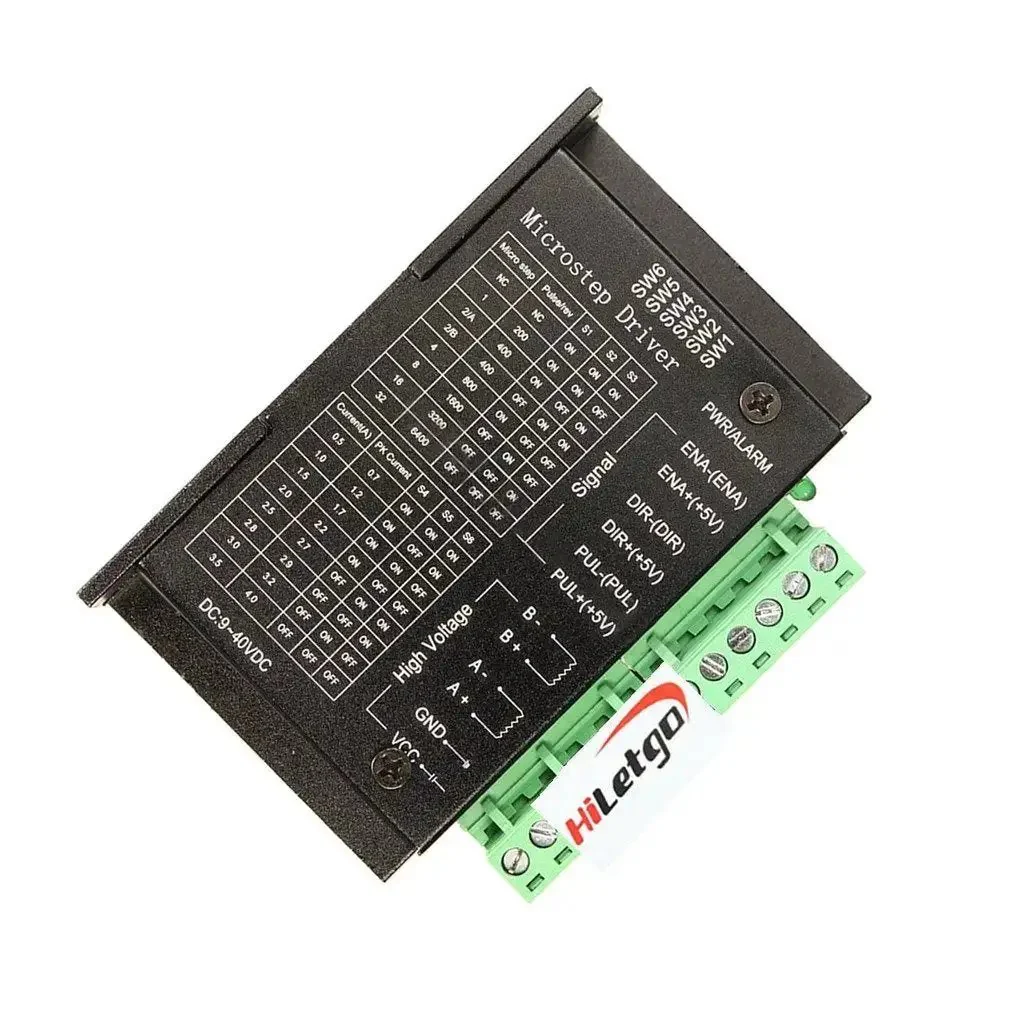 TB6600 Stepper Motor Driver Controller With 32 Segments 9 To 40V DC 4A Max Drive Current For 42 57 86 Type 2 Phase And 4 Phase Steppers Rock Solid Wiring Smooth Microstepping Ideal DIY CNC 3D Printer And Hobby Projects