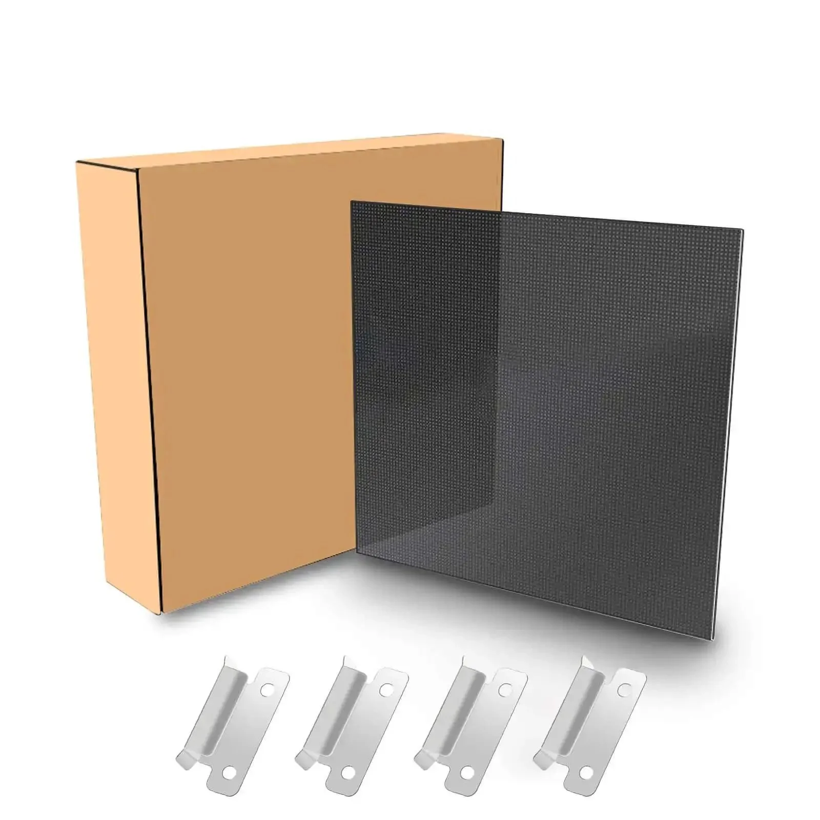 Tempered Glass 3D Printer Bed Upgrade 220x220x4mm With 4 Clips For 220x220 Printers No Glue Needed To Prevent Edge Curling And Deliver Consistent First Layers
