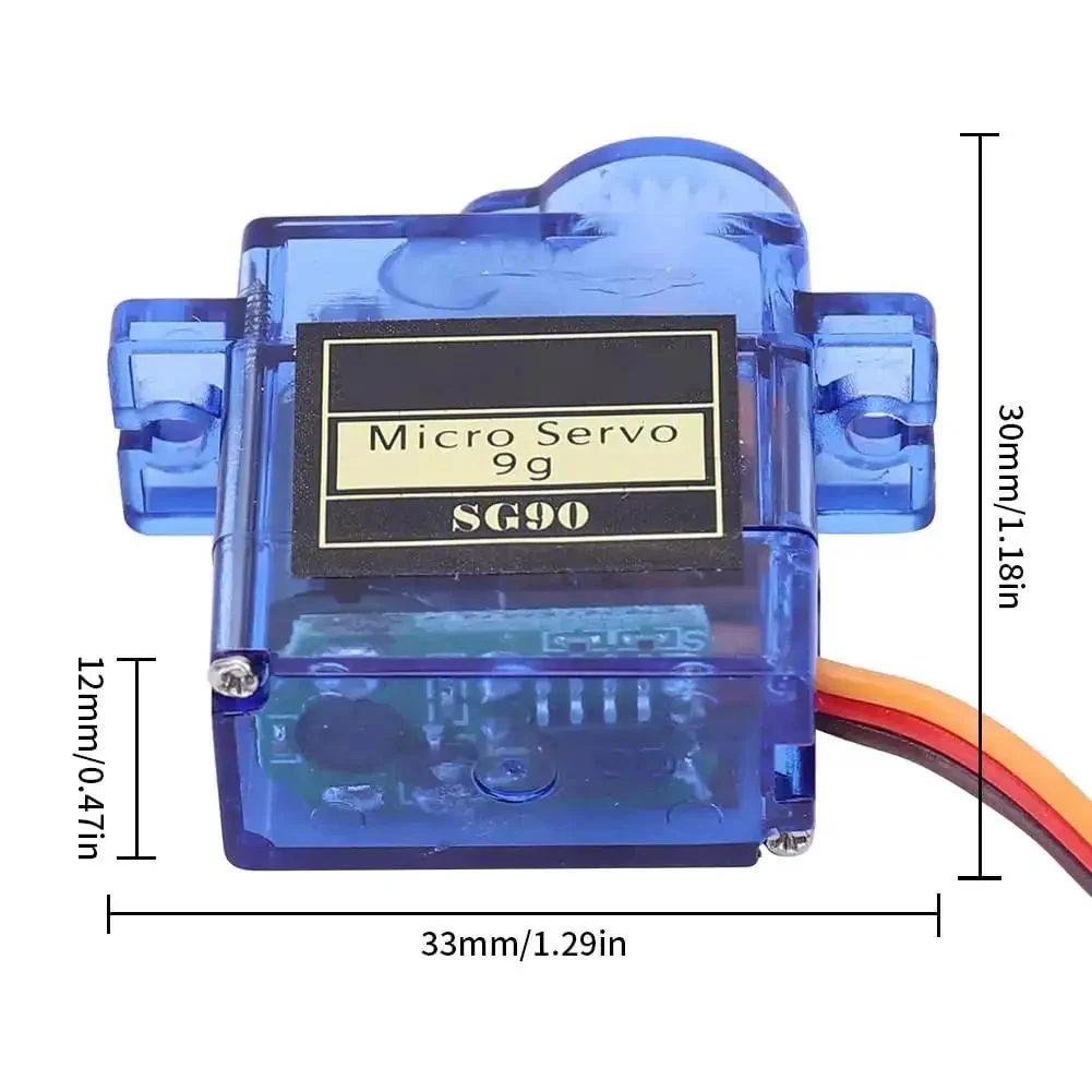 Ten Pack 9G Micro Servo Motors Kit For Arduino Projects And SG90 Micro Servos For RC Cars Boats Helicopters Planes With Metal Gear Upgrade And 17.5 Oz In Torque For Precise Tiny Robot Arms And DIY RC Systems Great For Hobbyists And Classroom Projects Too - Image 6