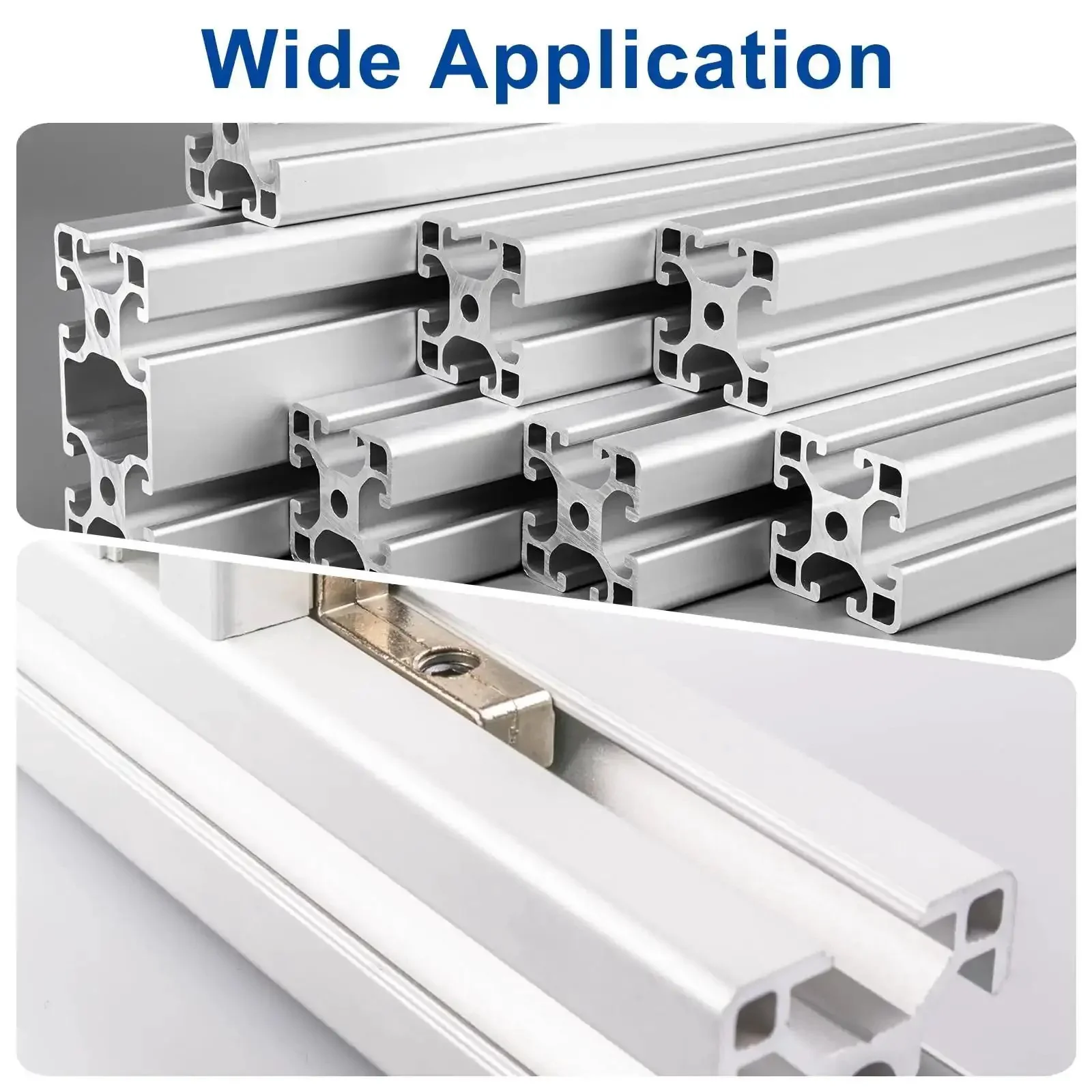 Ten Pack Extruded End Cap Nylon 40x80mm T Slot Aluminum Profile 4080 European Standard End Cap Extrusion Plug For Trolley Fish Tank Rack Storage Rack Black - Image 2
