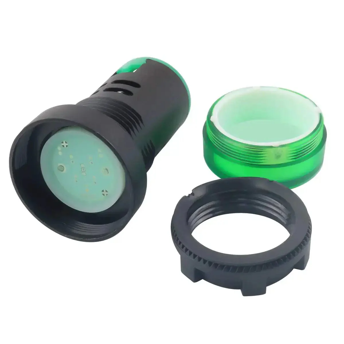 Ten Pack Multi Color LED Indicator Light 12V AC DC 22mm Panel Mount for Electrical Control Panels HVAC DIY Projects Screw Clamp Connection Low Back Depth Fits Panel Thickness Up To 6mm - Image 2