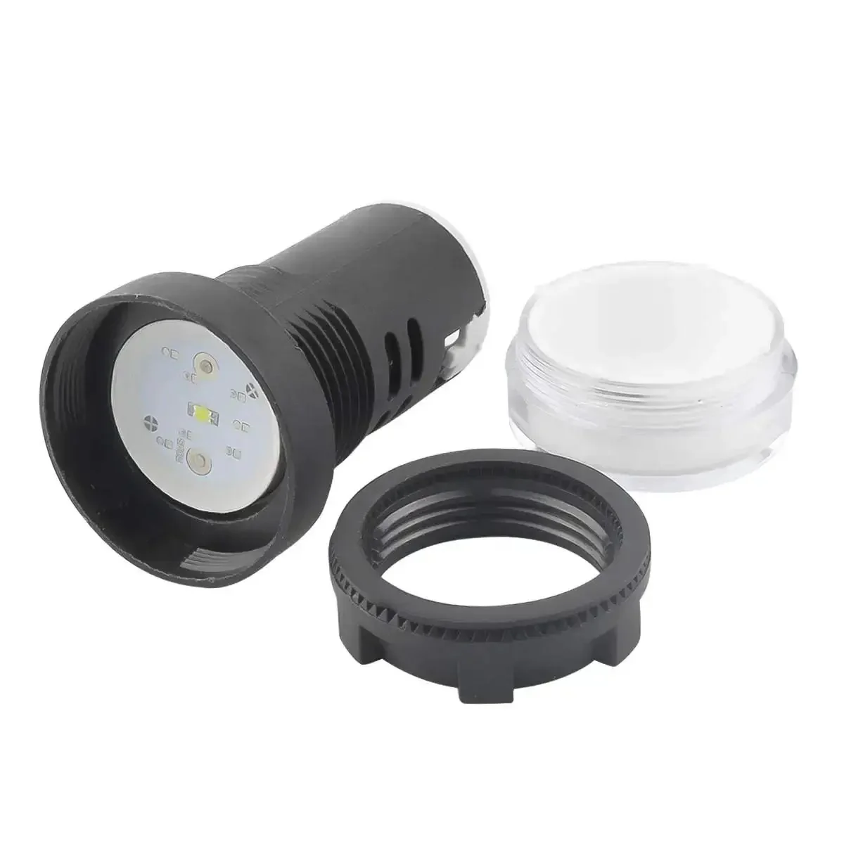 Ten Pack Multi Color LED Indicator Light 12V AC DC 22mm Panel Mount for Electrical Control Panels HVAC DIY Projects Screw Clamp Connection Low Back Depth Fits Panel Thickness Up To 6mm - Image 6