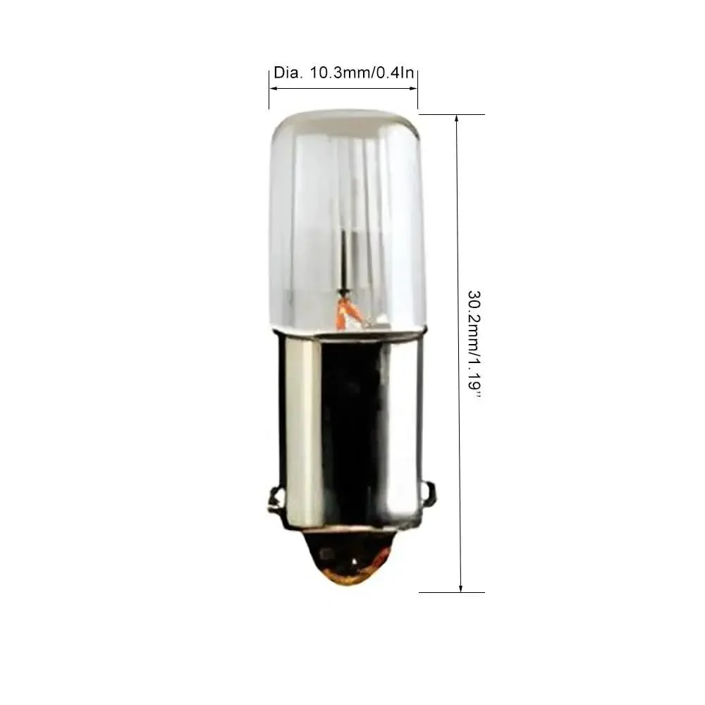 Ten Pack Neon Indicator Light Bulbs 0.25W NE51H B2A T3.25 BA9s Amber 105-125V For Panels, Switches, Control Boxes, Motor Starters, And Industrial Equipment Status Indicators That Brighten Up Any Control Panel - Image 4