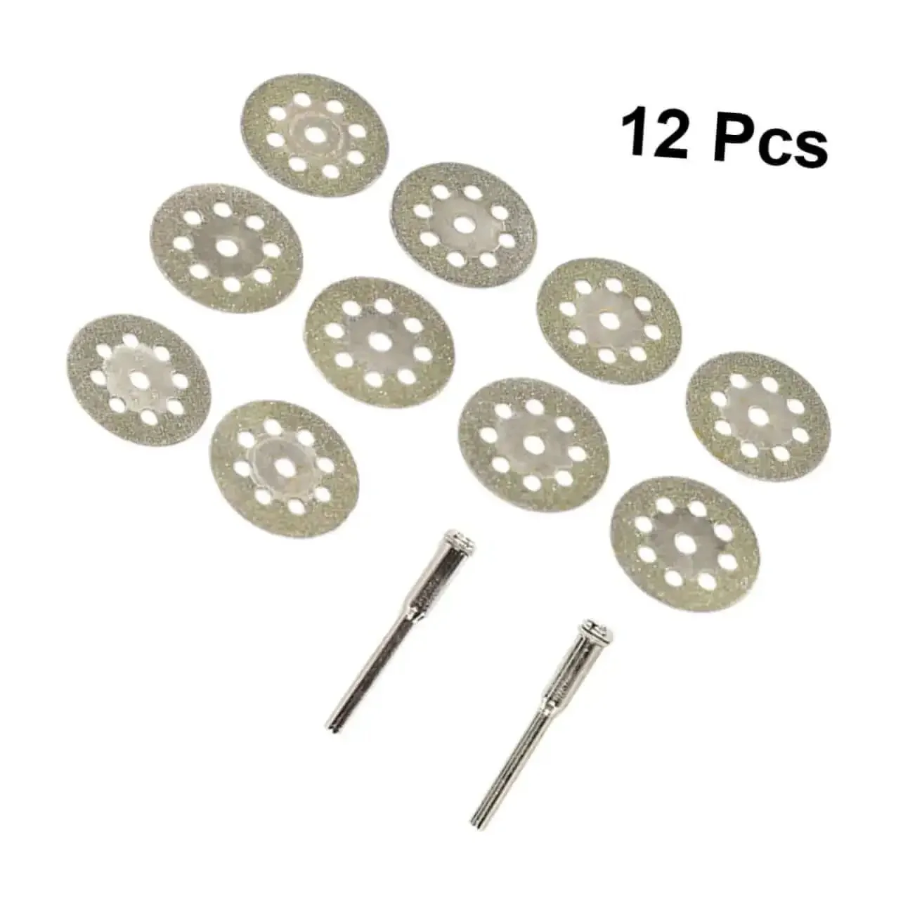 Ten Piece Diamond Cutting Discs Set For Rotary Tools Ultrafine Blades With Discs And Rods For Gemstone Glass Metal Ceramic Porcelain Tile Cutter Accessories - Image 3