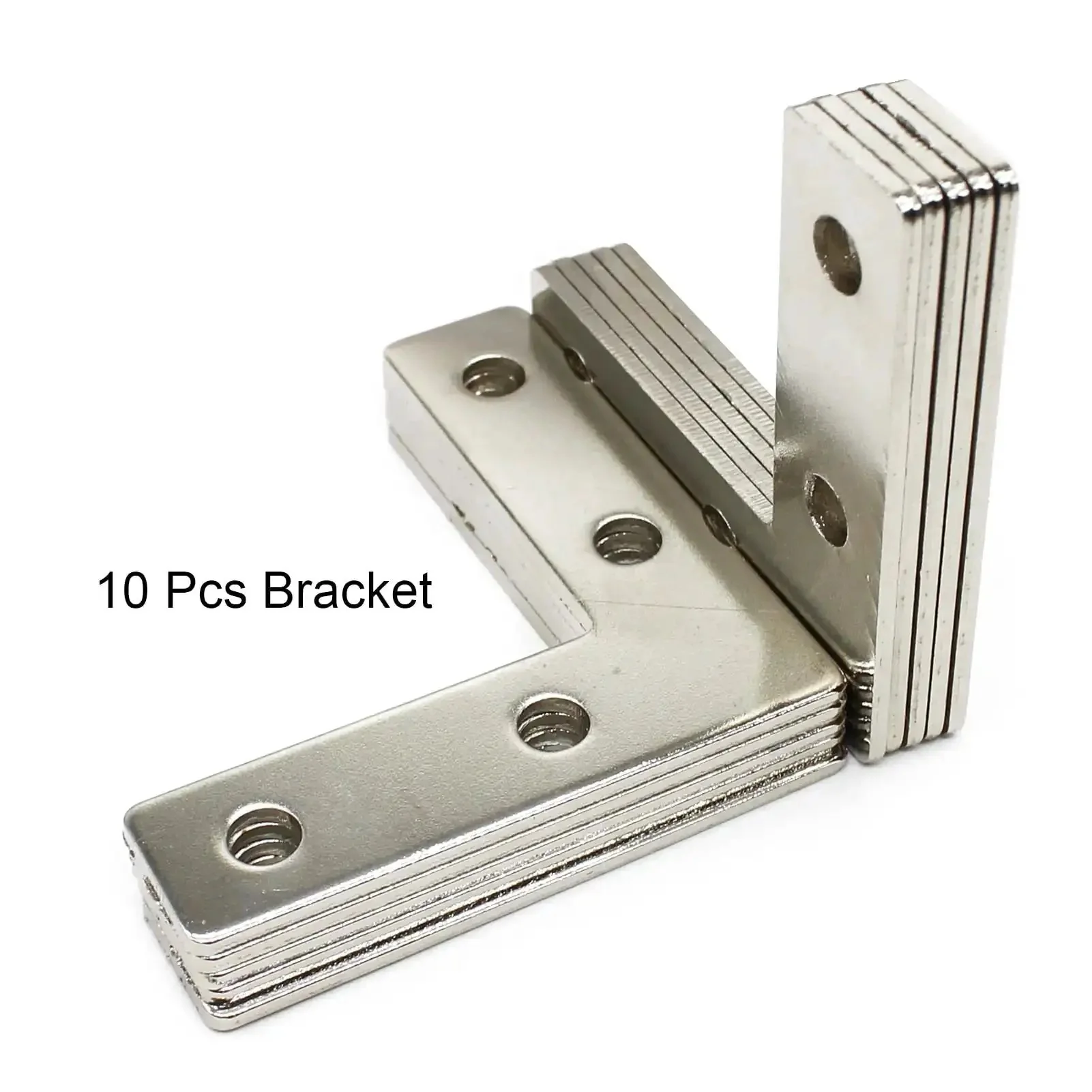 Ten Sets Of 2020 Stainless Steel T Slot Corner Brackets L Shape Joint Plates With Nuts And Bolts For 20x20 20mm V Slot Aluminum Profile Connector Accessories No Extra Purchases Needed Built To Last And Easy To Install Great For Diy Projects Clamps Frames - Image 3