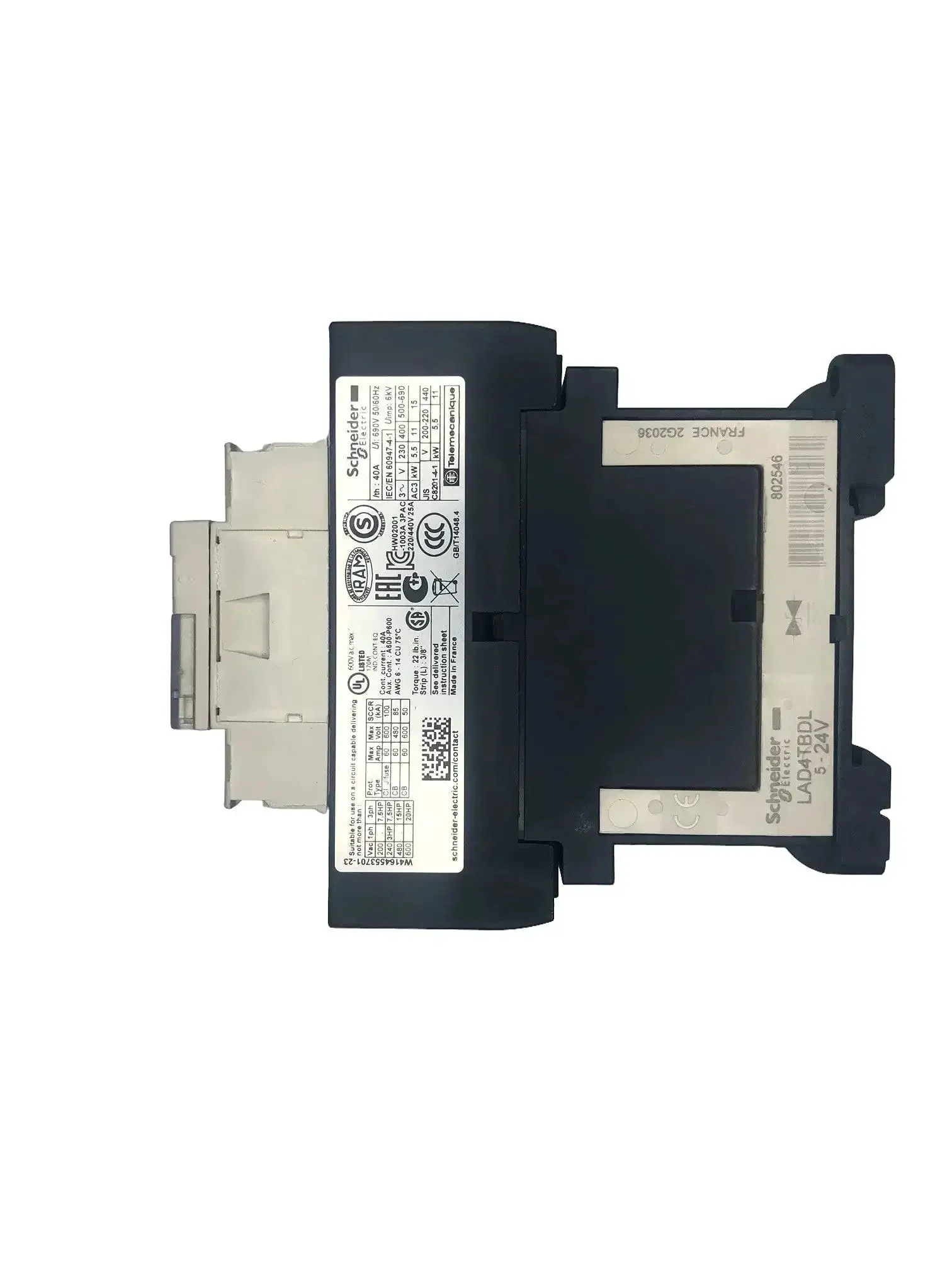 TeSys D 3 Pole Contactor LC1D25BD 25 Amp AC3 With 24V DC Coil 440V Rated Industrial Motor Starter Relay Built Like A Workhorse For Tough Automation On Any Site - Image 4