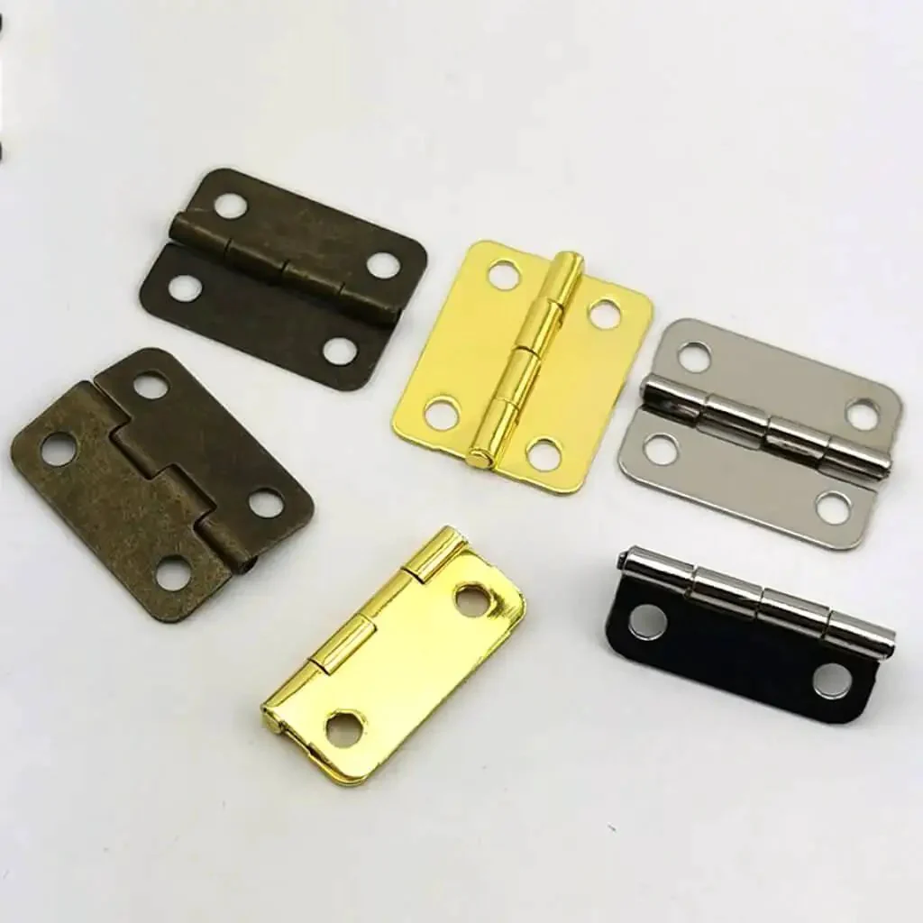 Thicker Design Wooden Box Hinges For Tea Boxes And Small Cabinets Modern Mini Hinges With Heavy Duty Build For Durable Furniture From Closet To Cupboard And Shoe Cabinet Ensuring Stable Smooth Folding And Long Lasting Strength - Image 2