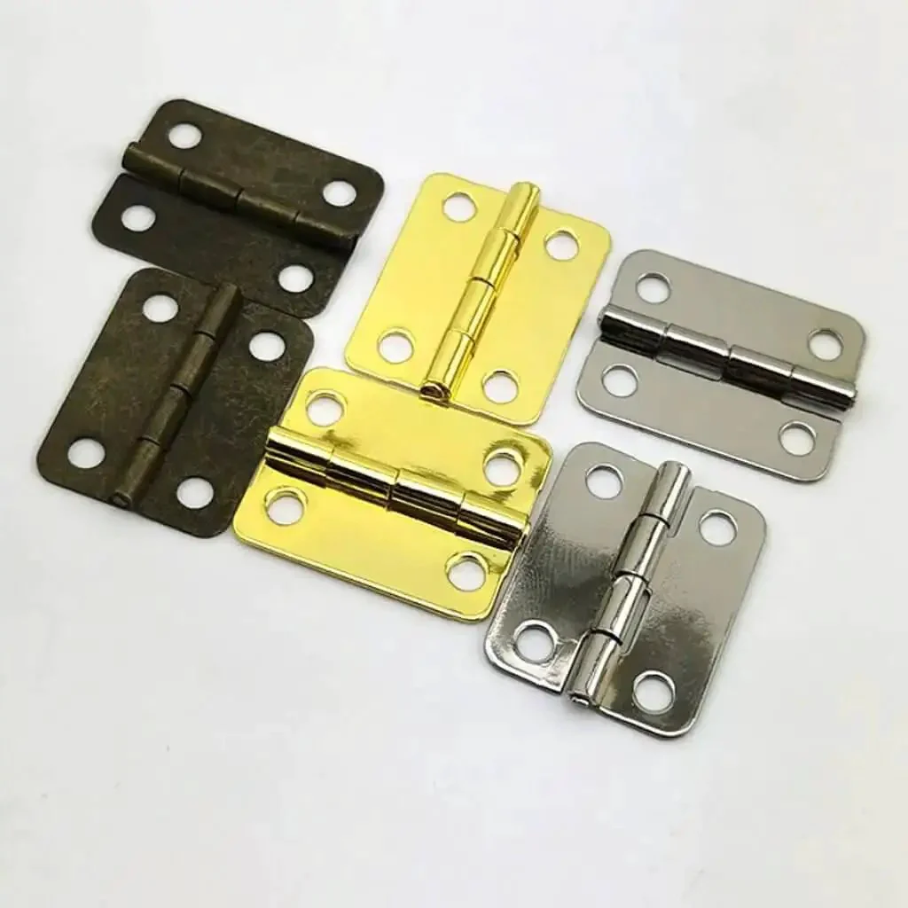 Thicker Design Wooden Box Hinges For Tea Boxes And Small Cabinets Modern Mini Hinges With Heavy Duty Build For Durable Furniture From Closet To Cupboard And Shoe Cabinet Ensuring Stable Smooth Folding And Long Lasting Strength - Image 4