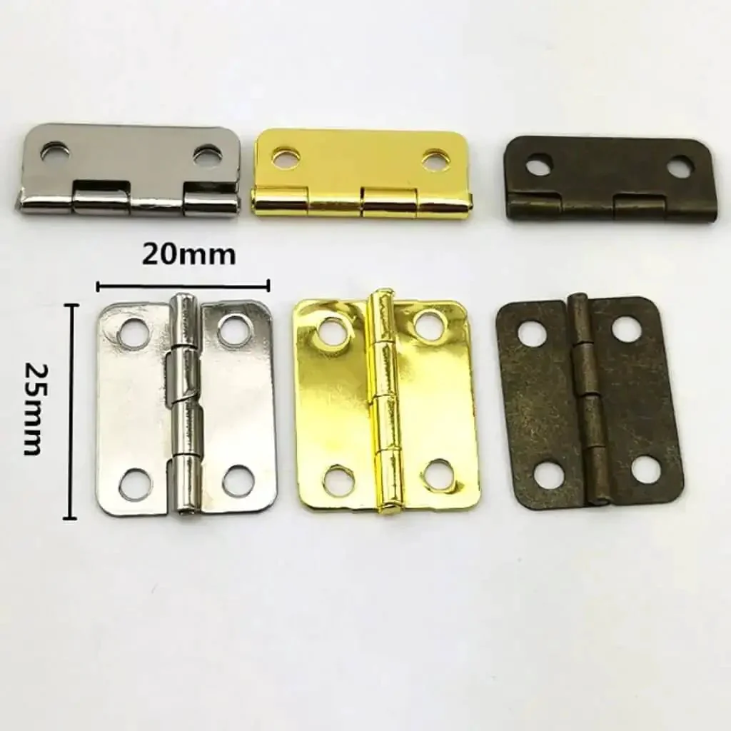 Thicker Design Wooden Box Hinges For Tea Boxes And Small Cabinets Modern Mini Hinges With Heavy Duty Build For Durable Furniture From Closet To Cupboard And Shoe Cabinet Ensuring Stable Smooth Folding And Long Lasting Strength - Image 5