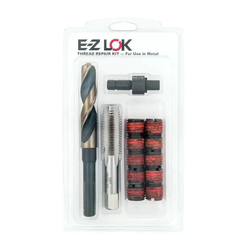 Thread Repair Kit For Metal Carbon Steel Inserts 3/8-16 With Installation Tools, Fast No Fuss Fix For Stripped Threads And Reinforced Tapped Holes, Durable Carbon Steel Inserts, Easy To Install