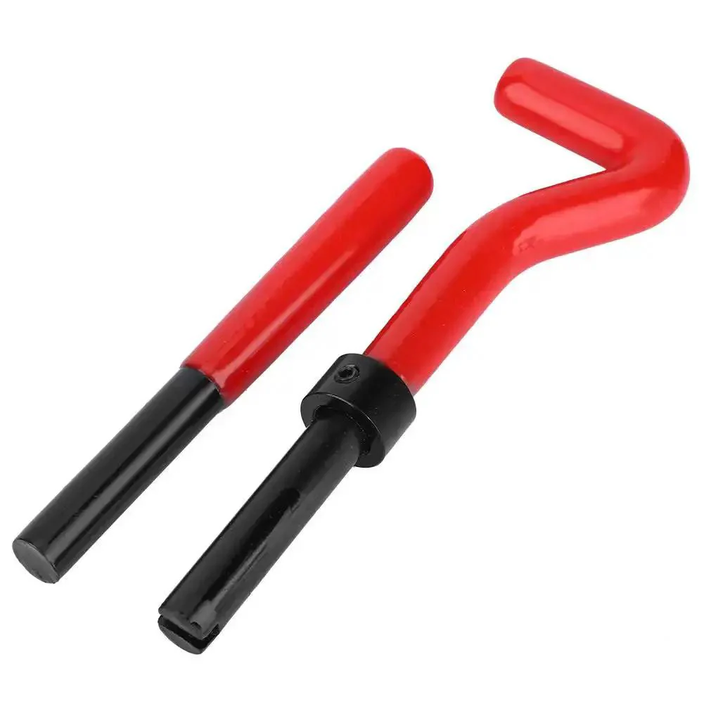 Thread Repair Kit M11x1.25 Metric Female Thread Repair Tool Set With Spiral Drill Tap Wrench And 12 Inserts For Automotive Repairs And DIY Mechanics To Fix Stripped Threads Fast - Image 3