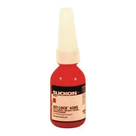 Threadlocker Red 10 Ml Bottle Pack Of 2 For Locking Screws Bolts And Studs With 62HS Pro Grade Strength 0.007 Inch Gap Fill 0 To 300 Degree F Range 24 Hour Full Cure Viscosity 1800 To 5000 cP