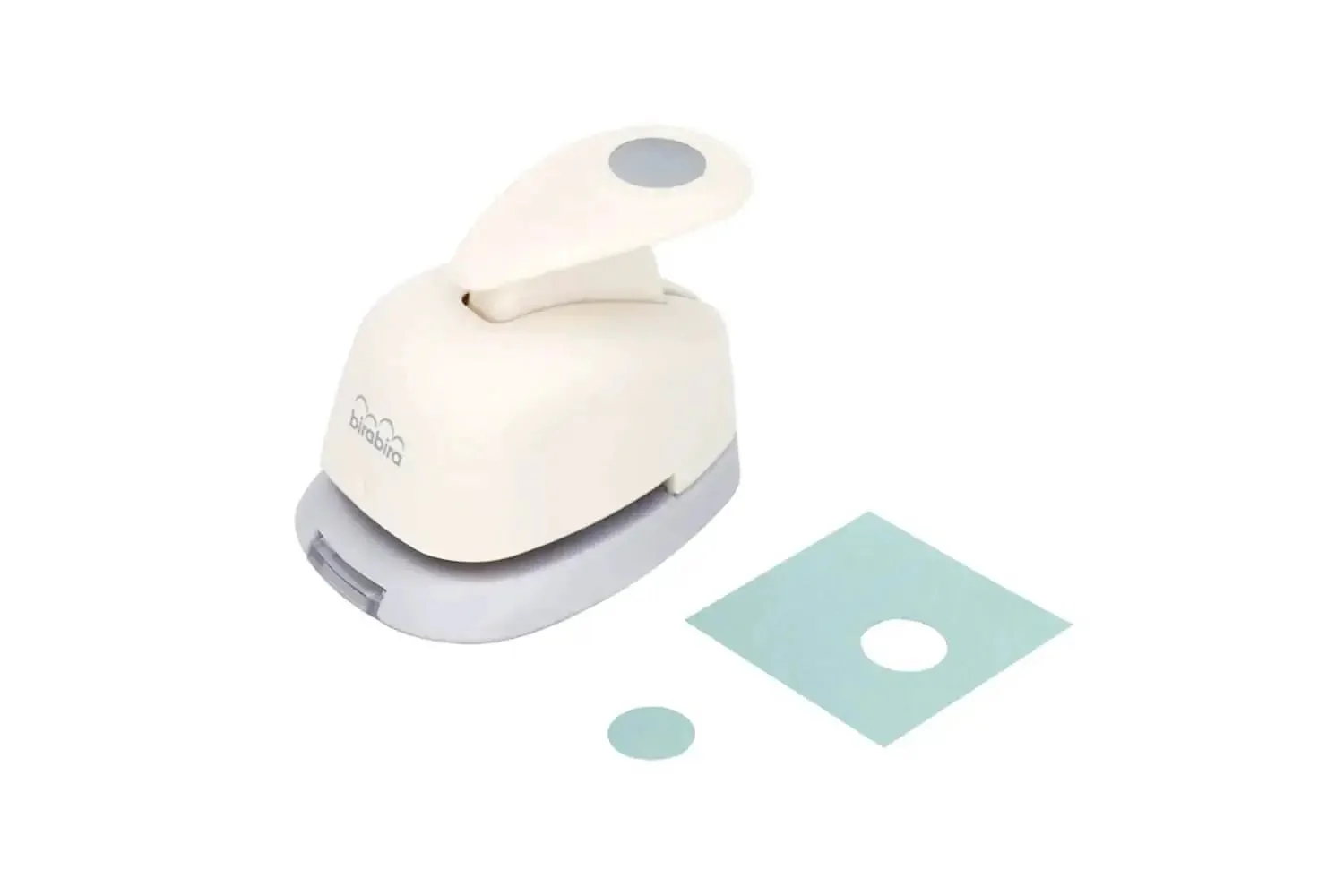 Three Eighths Inch Circle Lever Action Craft Punch For Paper Crafting And Scrapbooking DIY Circle Punch Tool With Precise Punch Outs And Flip Over Window For Accurate Placement