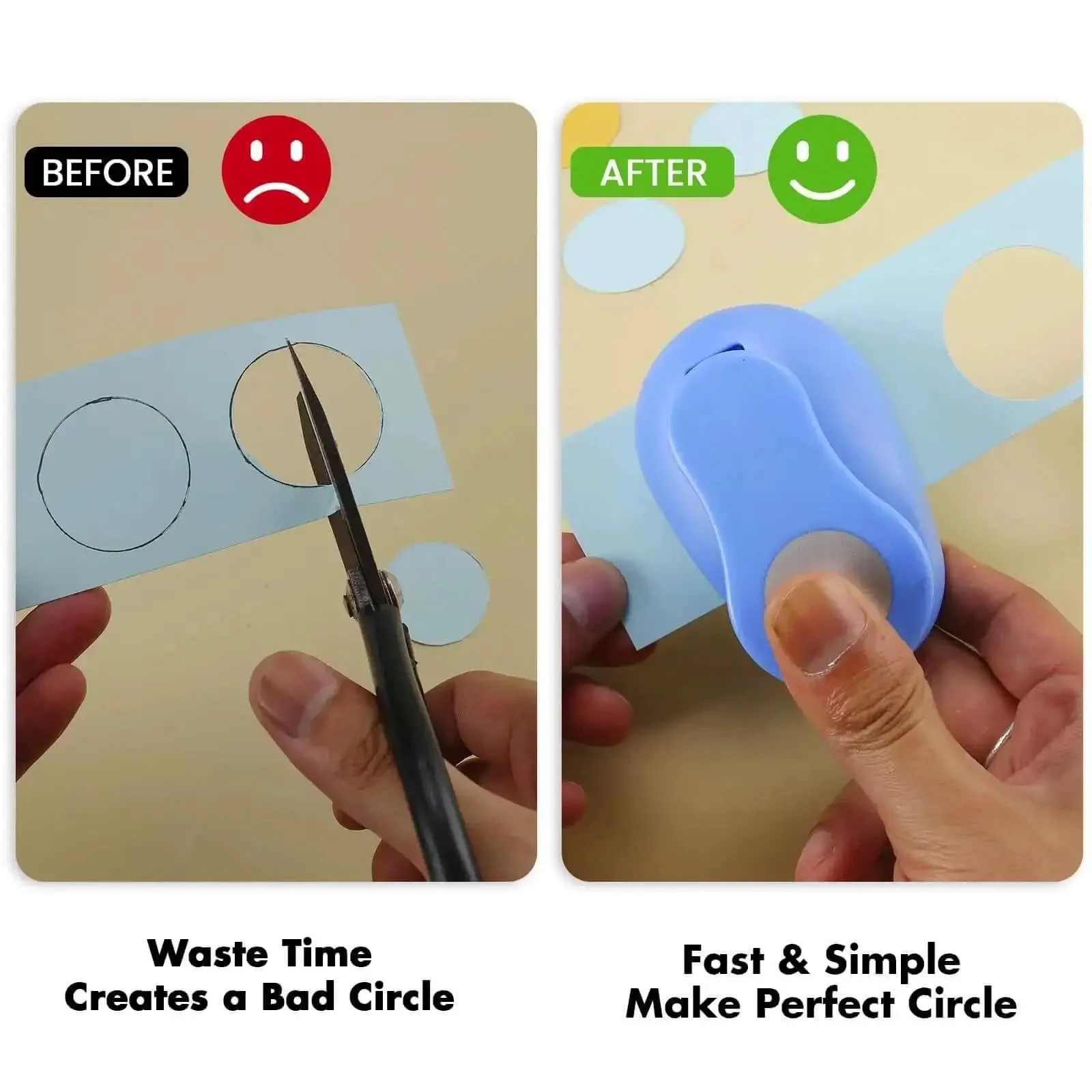 Three Eighths Inch Circle Paper Punch For Quick No Fuss Circle Cuts Great For Scrapbooking Card Making Do It Yourself Photo Albums Gift Tags Confetti And Other Handmade Craft Projects - Image 3