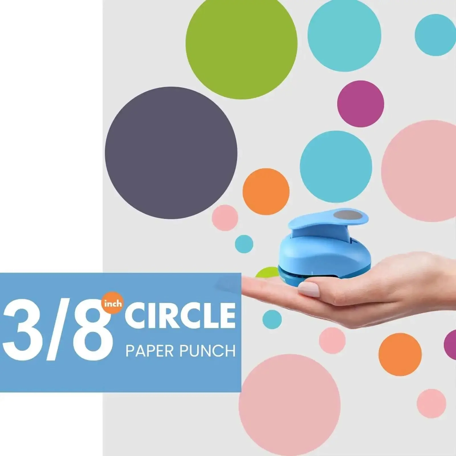 Three Eighths Inch Circle Paper Punch For Quick No Fuss Circle Cuts Great For Scrapbooking Card Making Do It Yourself Photo Albums Gift Tags Confetti And Other Handmade Craft Projects - Image 7