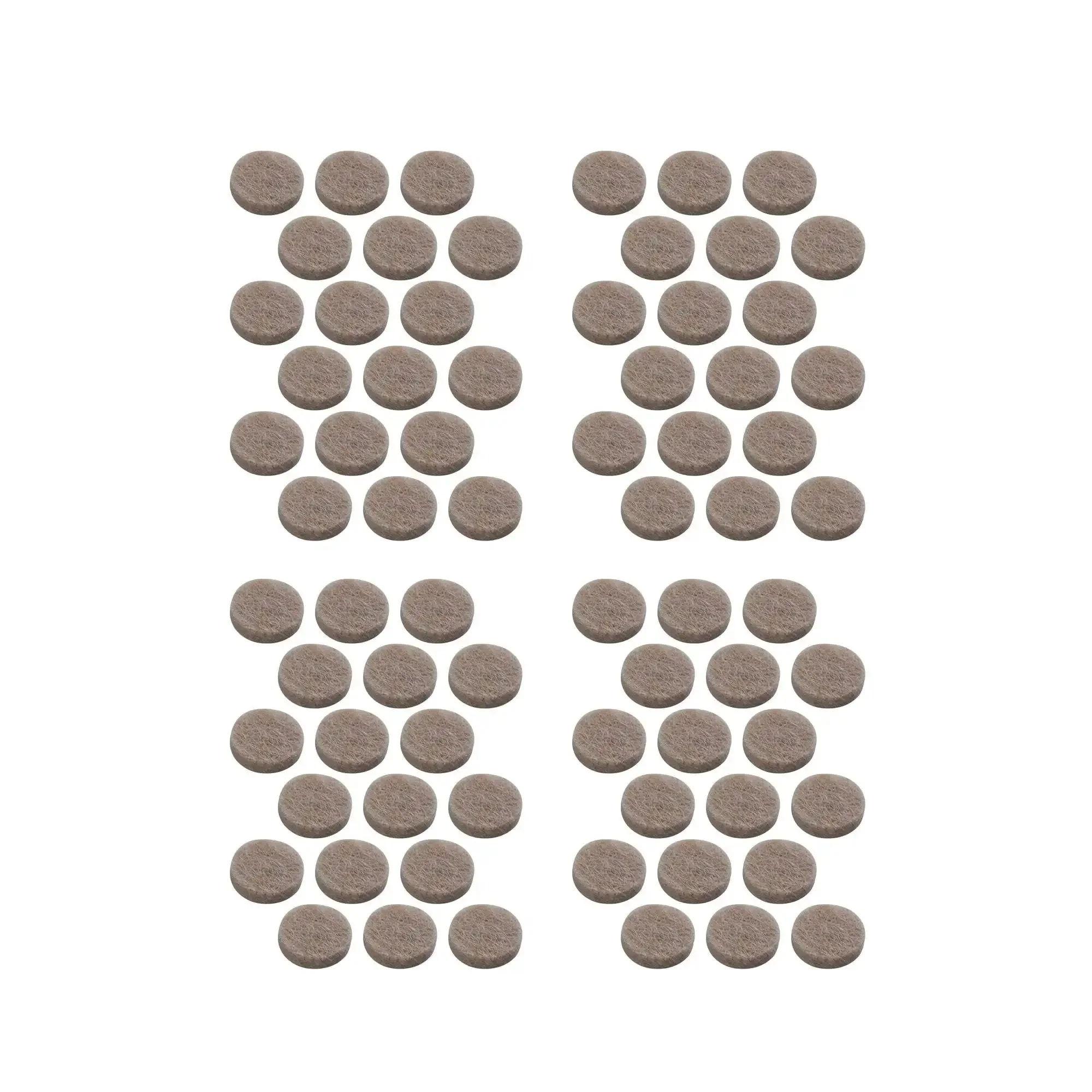 Three-Eighths Inch Round Mini Self-Stick Furniture Felt Pads For Hard Floors, No Squeak Quiet Glide Pads For Beds Sofas Dressers, 84-Count Beige Perfect For Hardwood Tiles And Vinyl Surfaces - Image 3