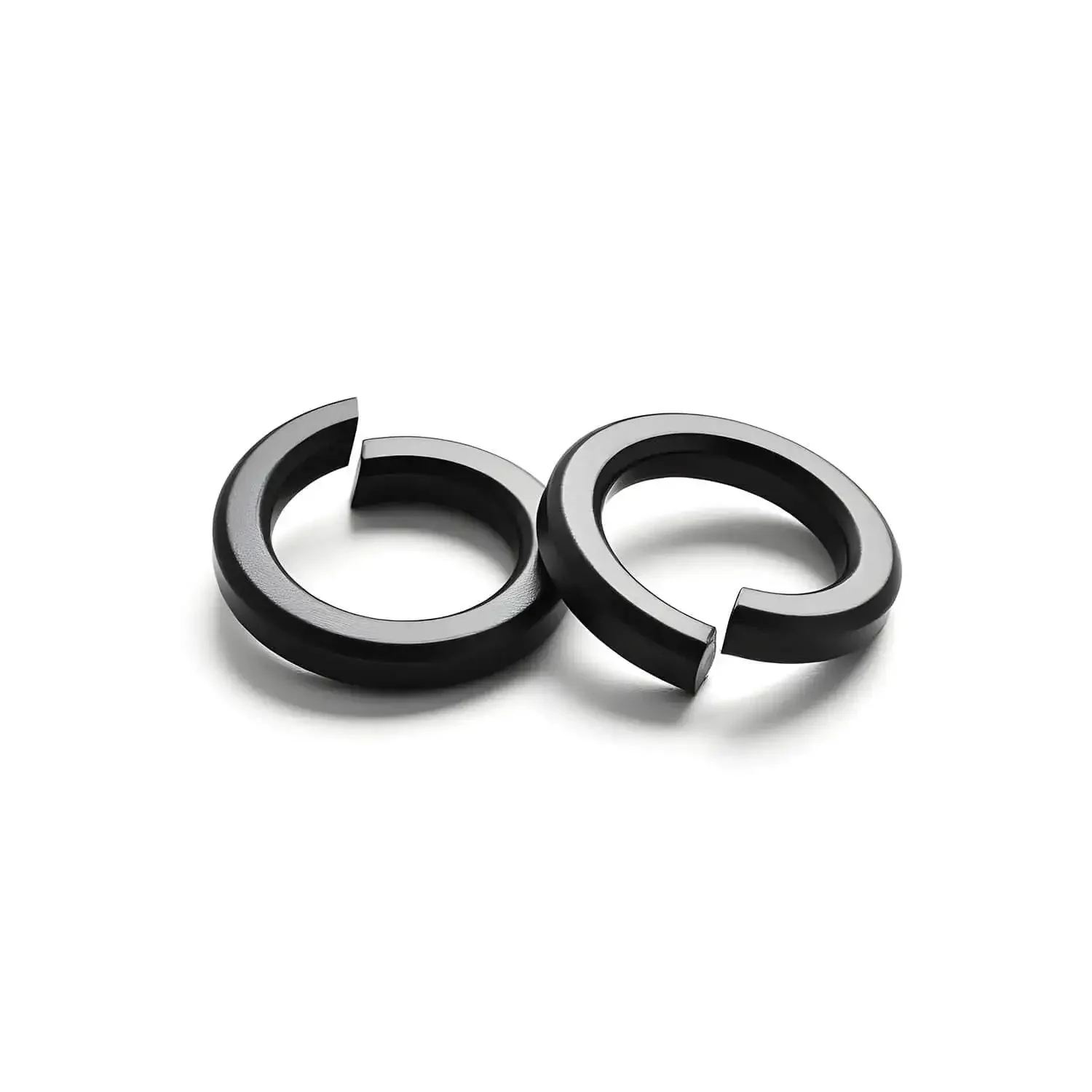 Three Eighths Inch Split Lock Washer Set, 50 Pack, Black Oxide 304 Stainless Steel Spring Lock Washers, Durable and Corrosion Resistant Inside Diameter Three Eighths Inch for Heavy Duty Fastening
