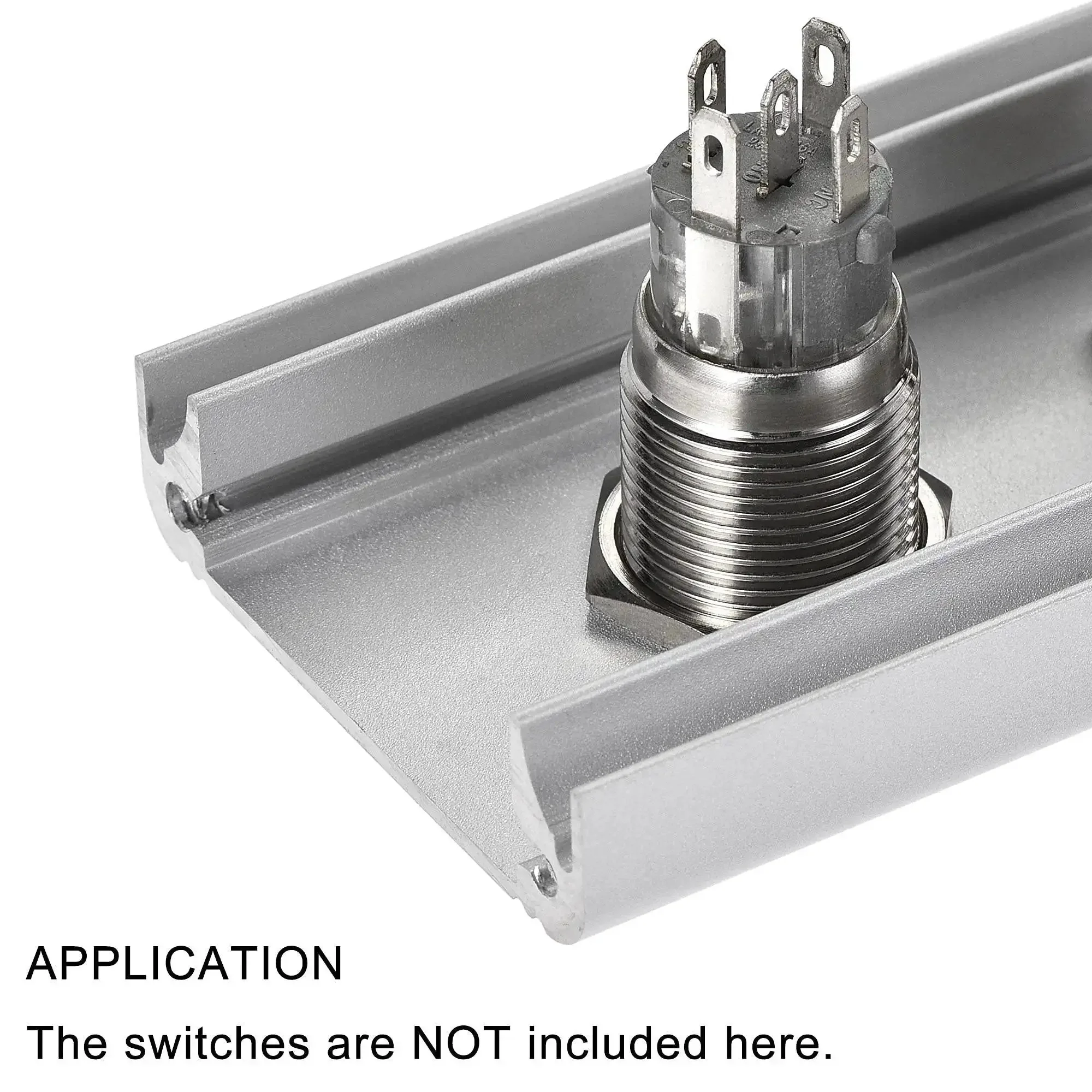 Three Hole 16mm Aluminum Switch Button Station Box With PG7 Cable Gland And Mounting Base For Panel Mounting, Heavy Duty Enclosure, Hookup Ready, Durable Aluminum Construction For Industrial Projects - Image 3