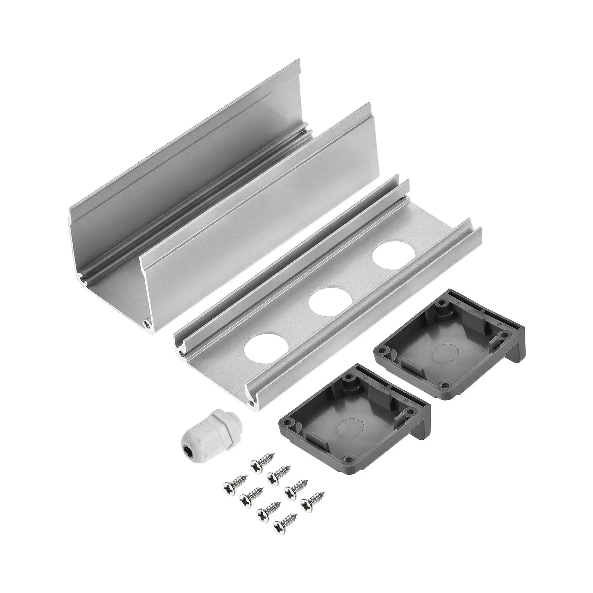Three Hole 16mm Aluminum Switch Button Station Box With PG7 Cable Gland And Mounting Base For Panel Mounting, Heavy Duty Enclosure, Hookup Ready, Durable Aluminum Construction For Industrial Projects - Image 5