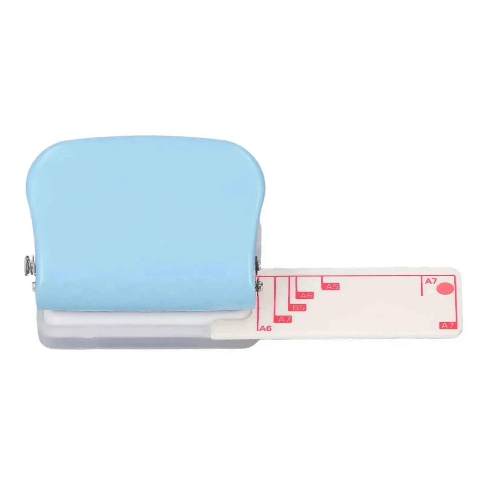 Three Hole Paper Punch Handheld DIY Binder Tool With Metal Base And Plastic Cover, Punches Up To Five Sheets, Perfect For School Or Home Use, B5 Size, Slip-Proof Handle, Easy Office Crafting - Image 5