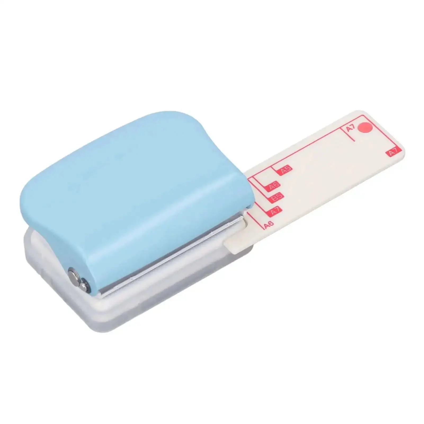 Three Hole Paper Punch Handheld DIY Binder Tool With Metal Base And Plastic Cover, Punches Up To Five Sheets, Perfect For School Or Home Use, B5 Size, Slip-Proof Handle, Easy Office Crafting - Image 7