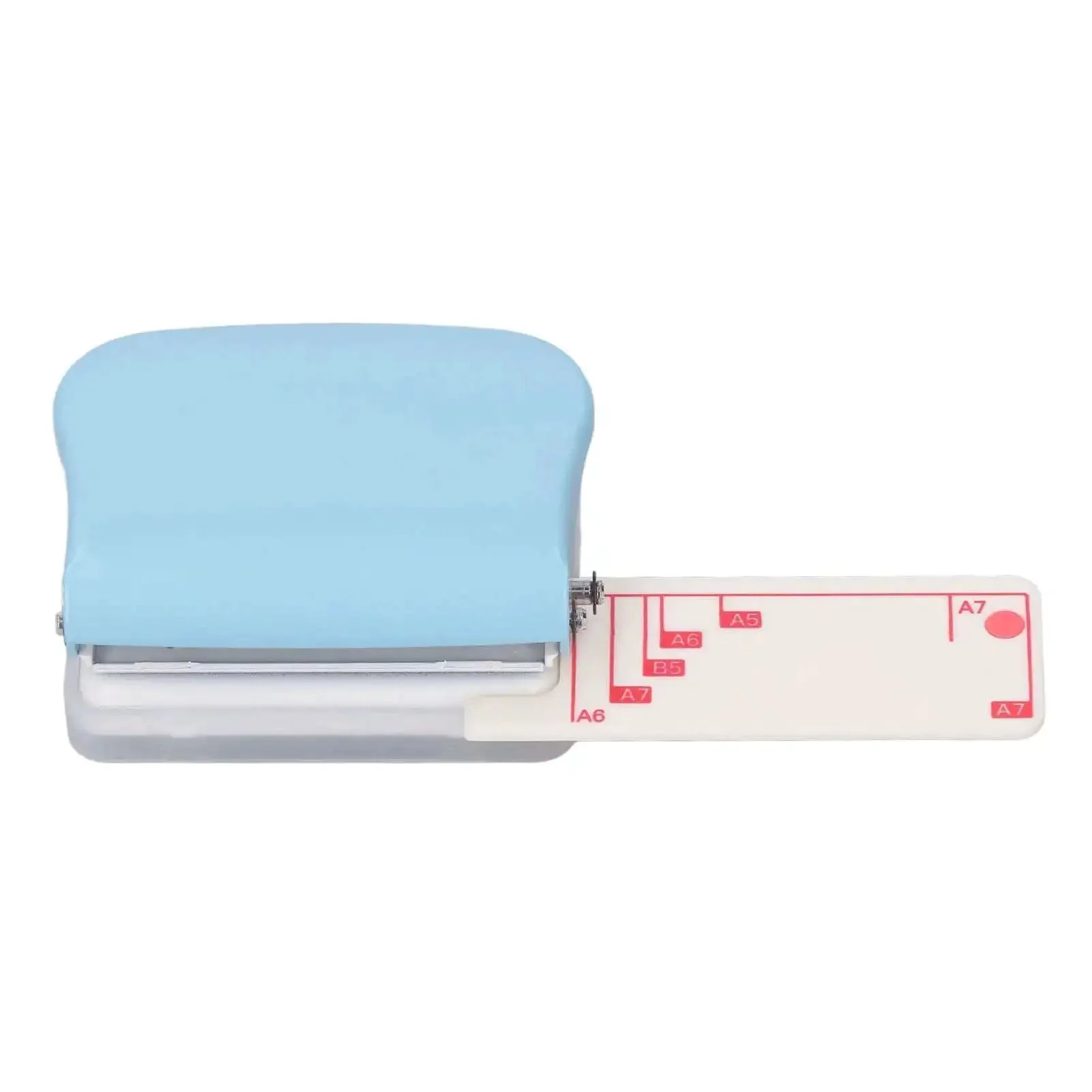 Three Hole Paper Punch Handheld Puncher For Binders Easy Everyday Office Tool That Handles Up To Five Sheets Of Seventy Grams Paper With Five Point Five Millimeter Holes And Nineteen Millimeter Spacing Heavy Duty Metal Body Portable For School Home Use - Image 4
