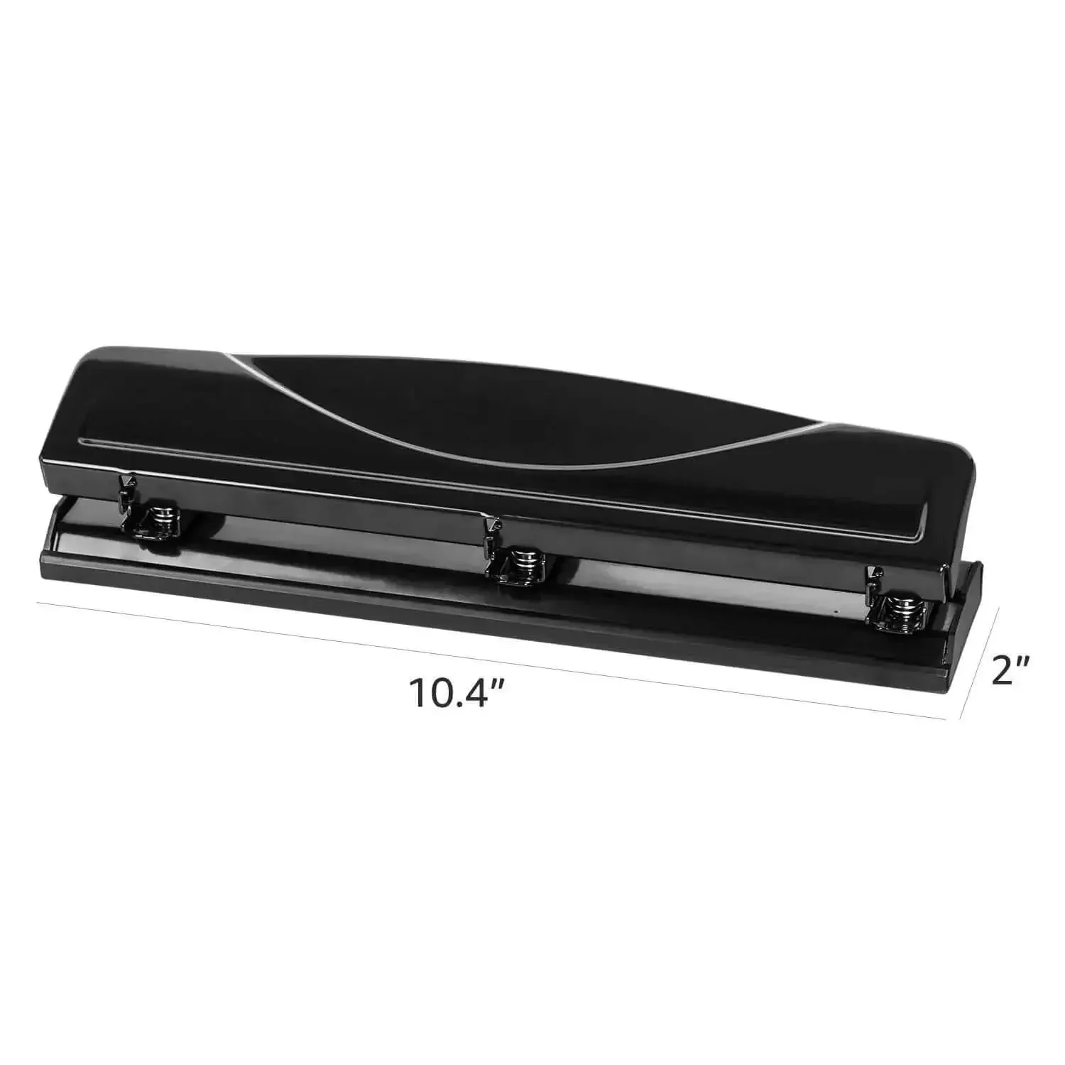 Three Hole Punch For Home Office With Easy Clean Tray Punches Up To 10 Sheets At Once Durable Metal Construction Sleek Black Finish Six Pack Multipack A True Workhorse For Quick No Fuss Paper Punching - Image 4