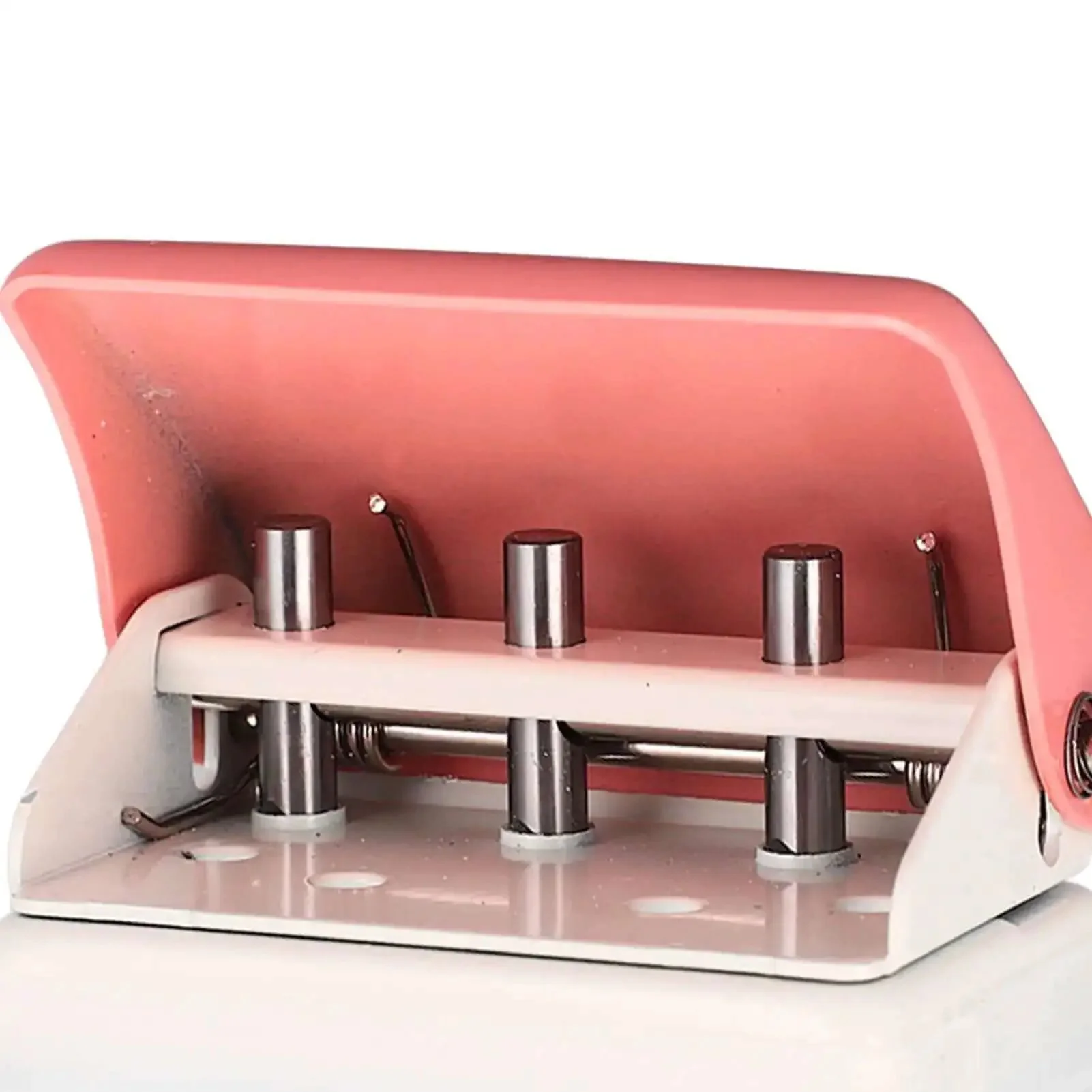 Three Hole Punch Handheld Paper Puncher With Five Sheet Capacity And Alignment Posts For B5 A5 A4 A6 A7 Sized Papers, Delivers Clean Five Point Five Millimeter Holes And 19mm Spacing, Portable Office And School Essential For Quick Accurate Punching - Image 3