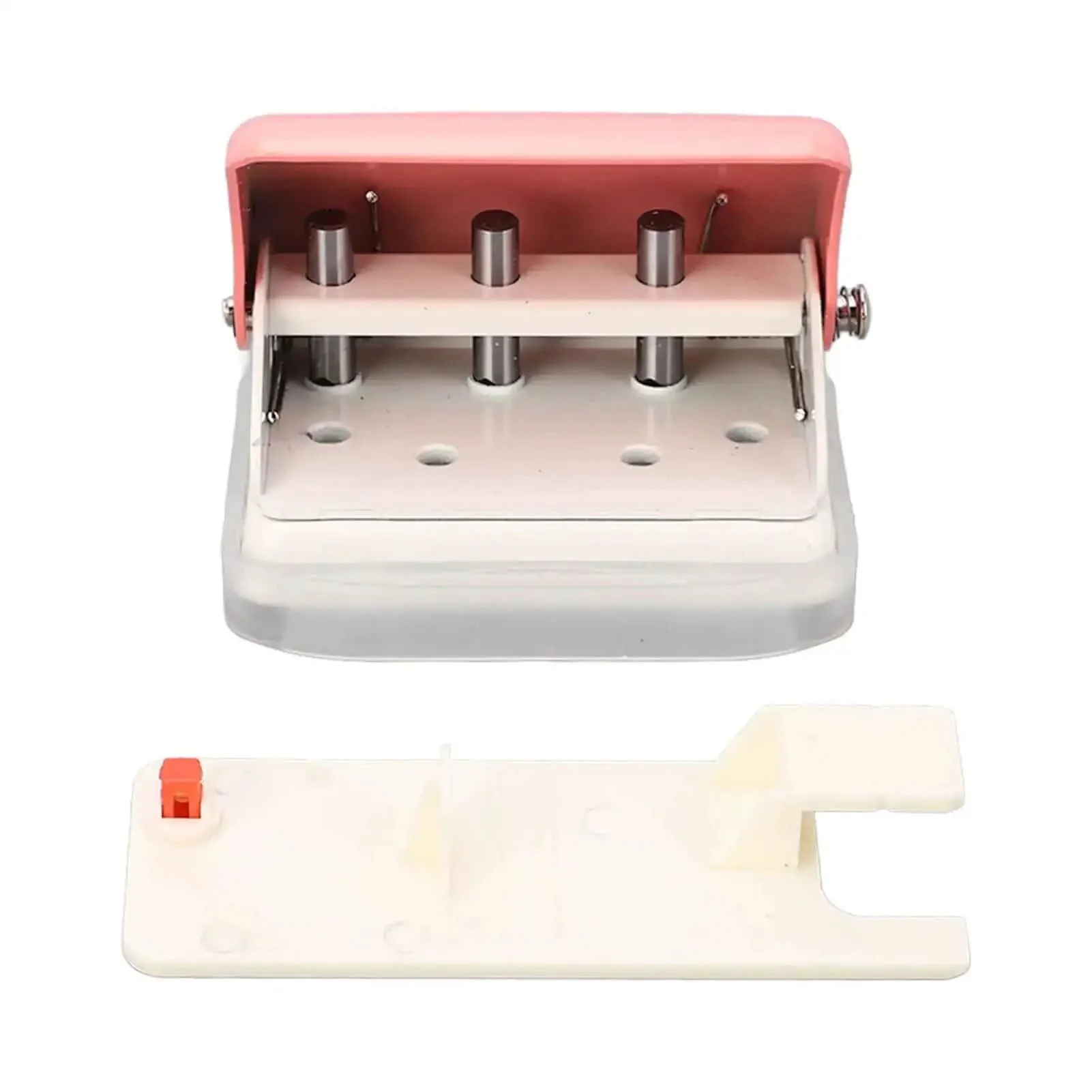 Three Hole Punch Handheld Paper Puncher With Five Sheet Capacity And Alignment Posts For B5 A5 A4 A6 A7 Sized Papers, Delivers Clean Five Point Five Millimeter Holes And 19mm Spacing, Portable Office And School Essential For Quick Accurate Punching - Image 5