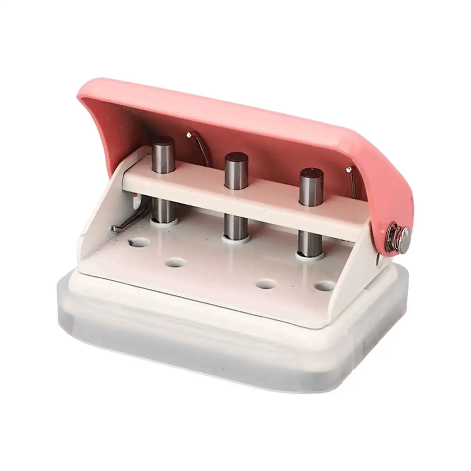 Three Hole Punch Handheld Paper Puncher With Five Sheet Capacity And Alignment Posts For B5 A5 A4 A6 A7 Sized Papers, Delivers Clean Five Point Five Millimeter Holes And 19mm Spacing, Portable Office And School Essential For Quick Accurate Punching - Image 8