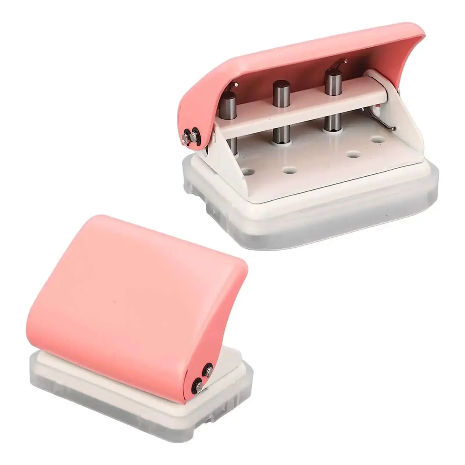 Three Hole Punch Handheld Paper Puncher With Five Sheet Capacity And Alignment Posts For B5 A5 A4 A6 A7 Sized Papers, Delivers Clean Five Point Five Millimeter Holes And 19mm Spacing, Portable Office And School Essential For Quick Accurate Punching - Image 9