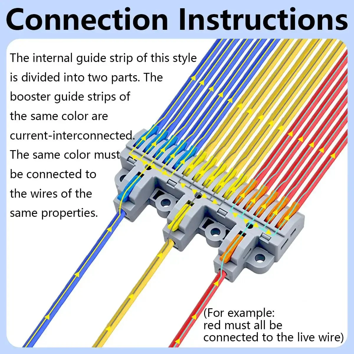 Three In Fifteen Out Lever Terminal Block Kit With High Capacity Connectors, DIN Rail Mount, Screw Fix, 28-12 AWG Wire, Ideal For Heavy Duty Wiring Distribution, Quick Setup, And Reliable DIY Projects - Image 4