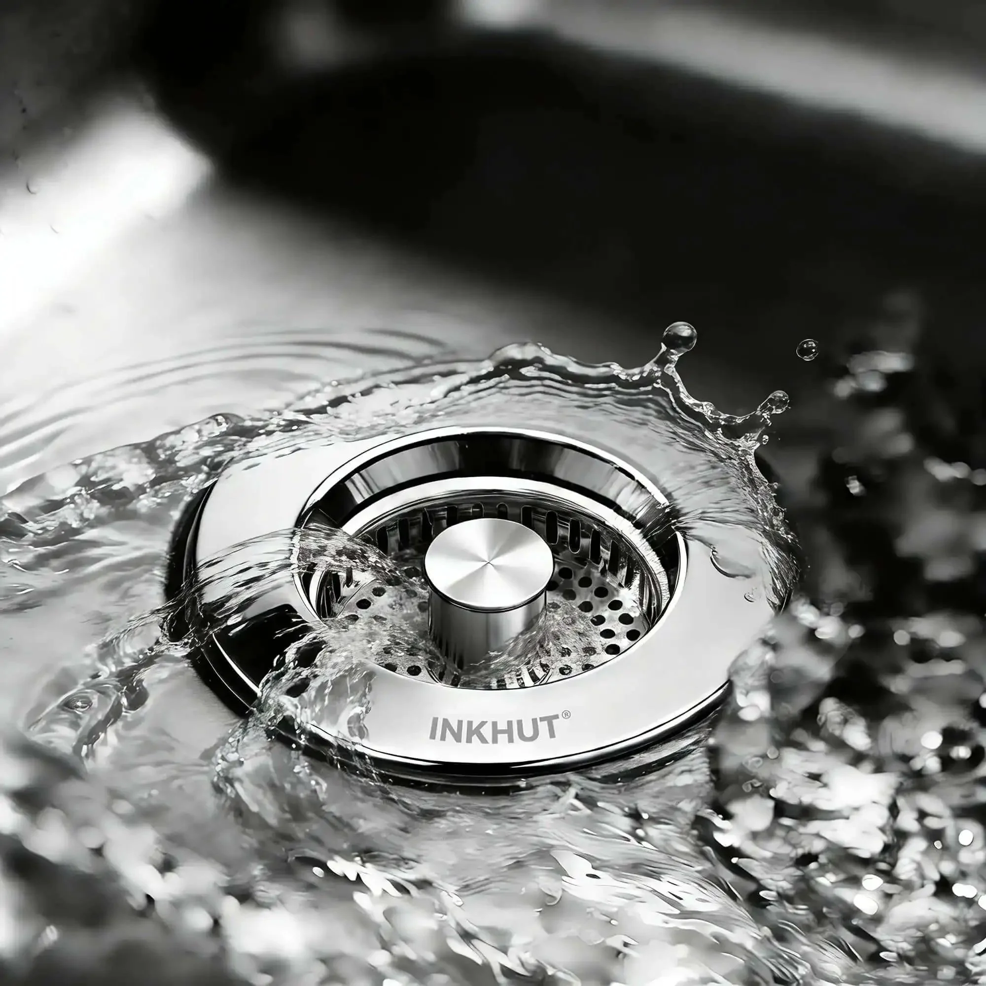 Three In One Kitchen Sink Drain Strainer Stopper Basket With Odor Filter And Anti Clog Tech For US Standard Three And A Half Inch Drain Stainless Steel Silver 1 Pack No Fuss No Mess - Image 2