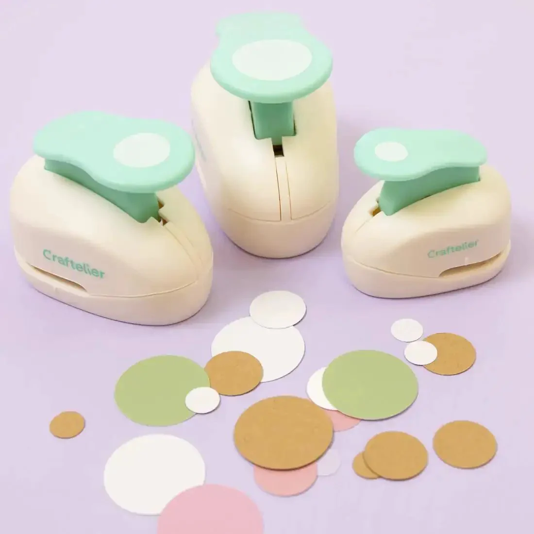 Three Inch Circle Hole Punch With Lever For Precise Clean Cuts Great For Scrapbooking Cards Journals And DIY Paper Crafts Super Handy Compact Round Punch For Cardstock On The Go - Image 2